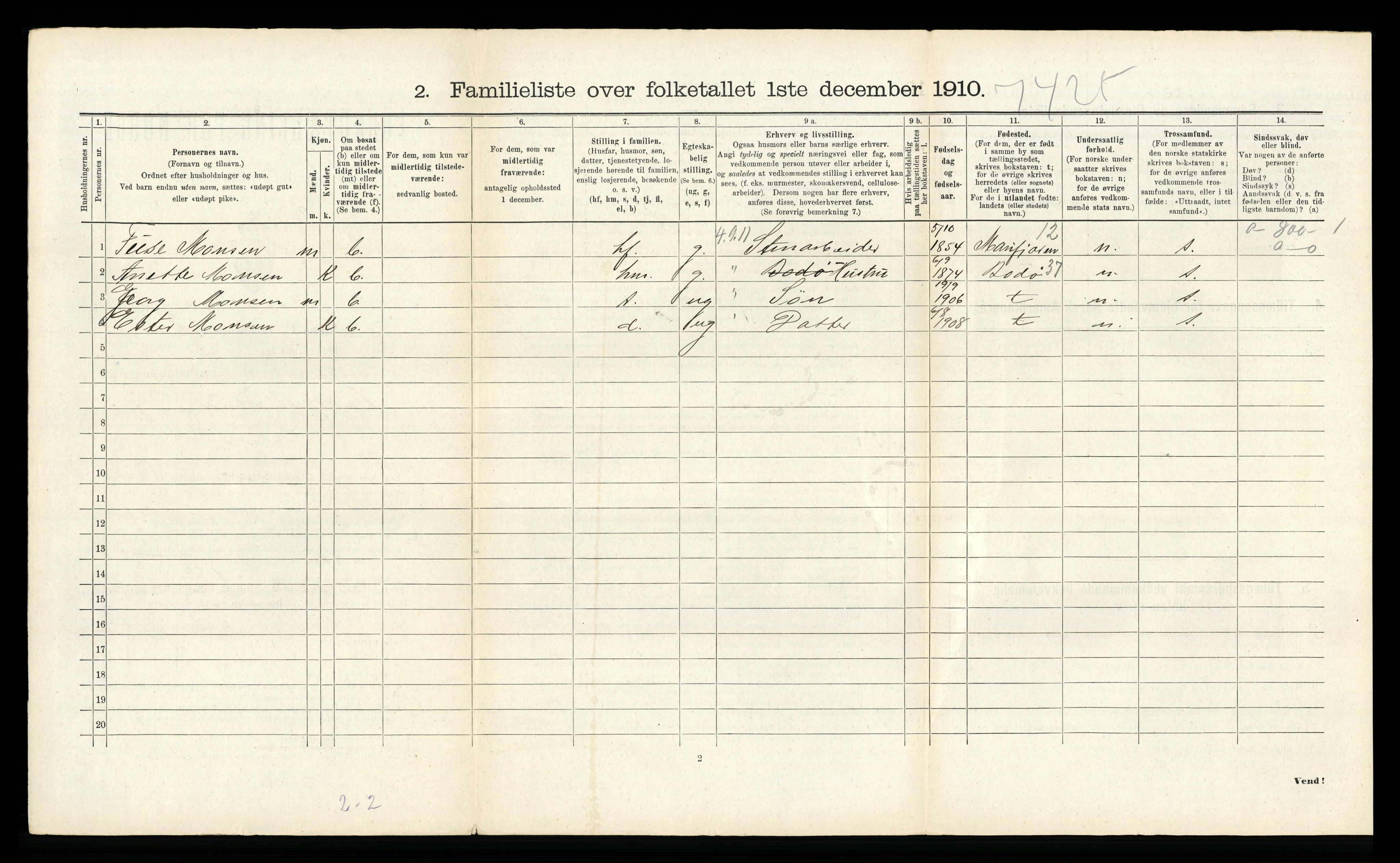 RA, 1910 census for Ålesund, 1910, p. 4372