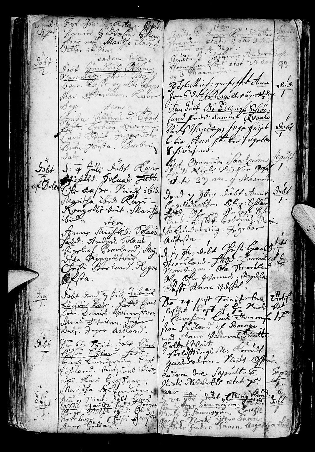 Os sokneprestembete, SAB/A-99929: Parish register (official) no. A 6, 1669-1719, p. 93