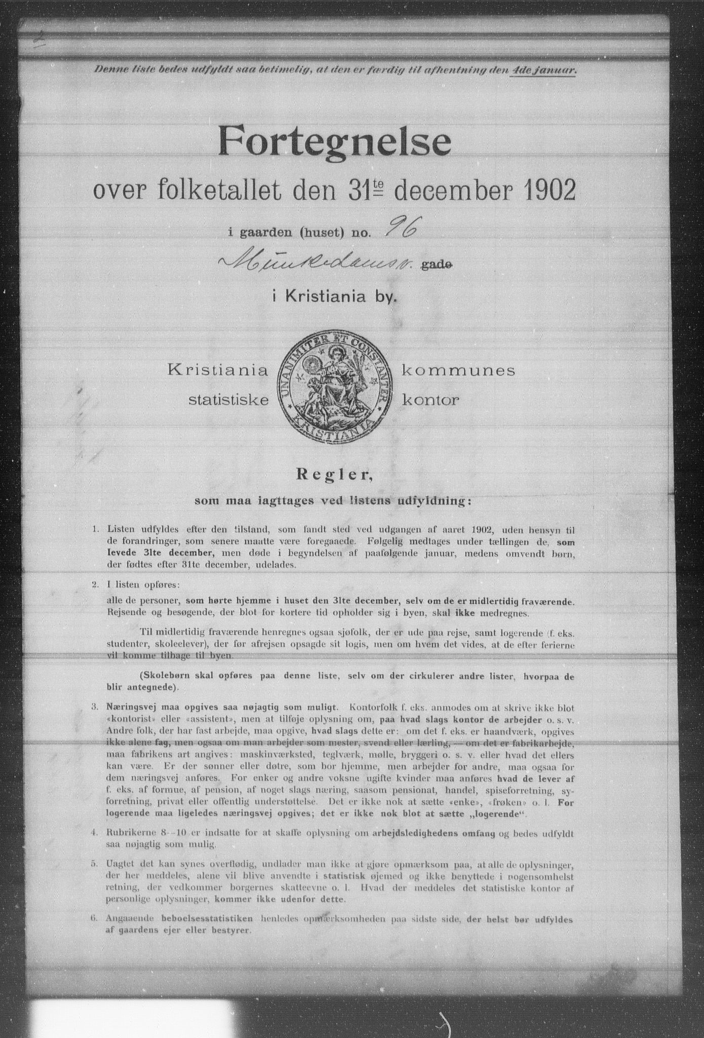 OBA, Municipal Census 1902 for Kristiania, 1902, p. 12877