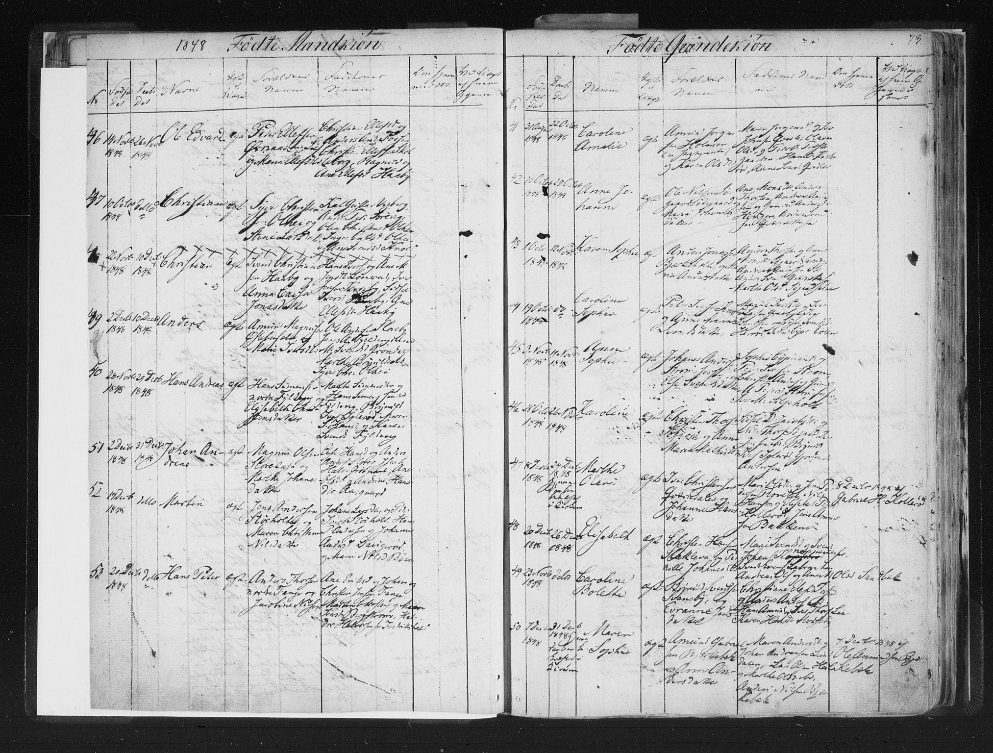 Aremark prestekontor Kirkebøker, AV/SAO-A-10899/F/Fc/L0002: Parish register (official) no. III 2, 1834-1849, p. 73