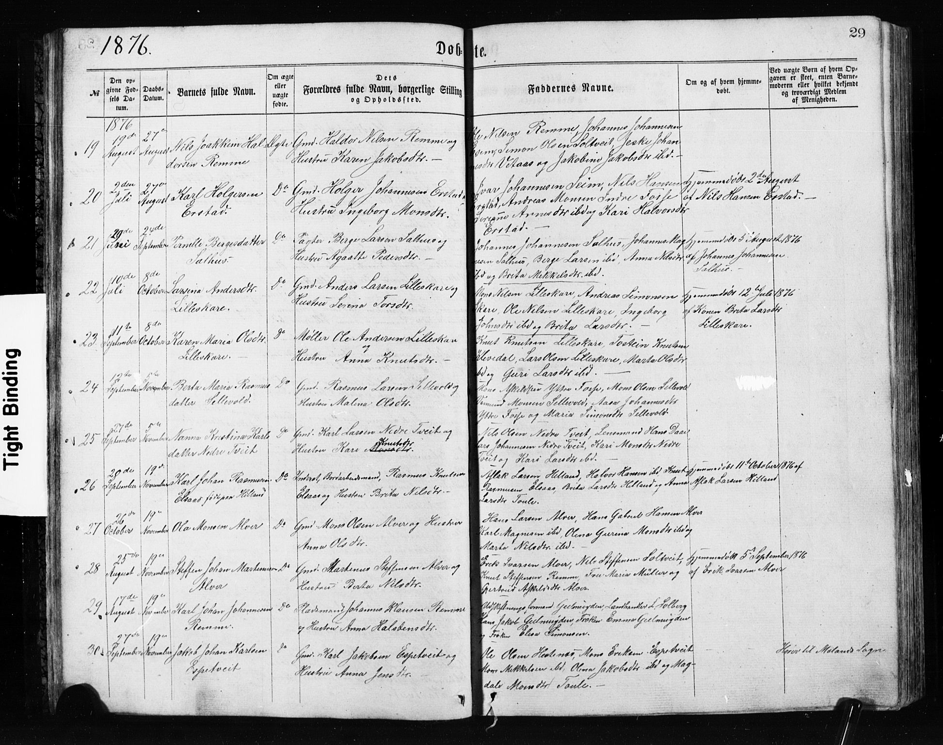 Alversund Sokneprestembete, SAB/A-73901/H/Ha/Hab: Parish register (copy) no. A 2, 1864-1905, p. 29