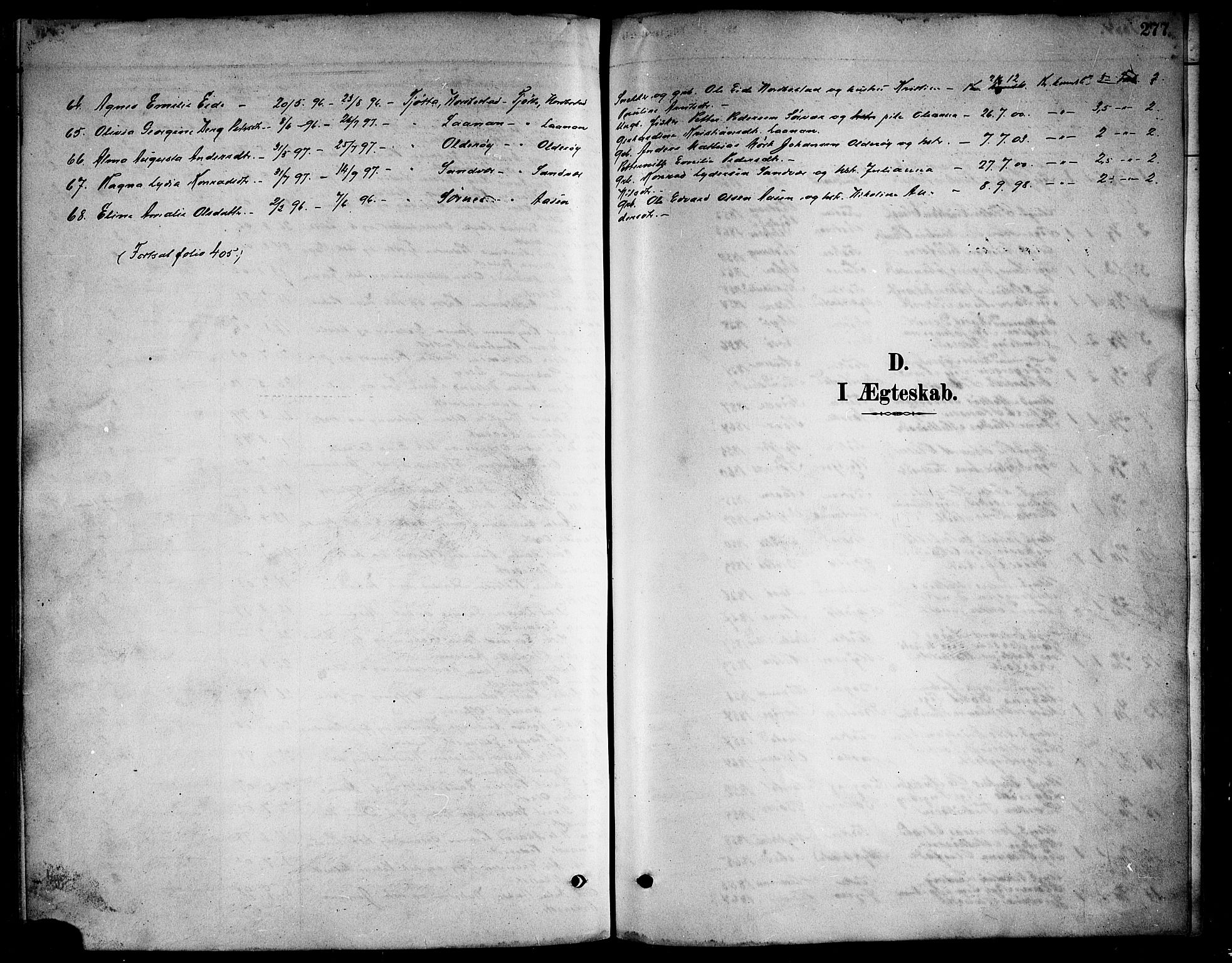 Ministerialprotokoller, klokkerbøker og fødselsregistre - Nordland, AV/SAT-A-1459/817/L0268: Parish register (copy) no. 817C03, 1884-1920, p. 277