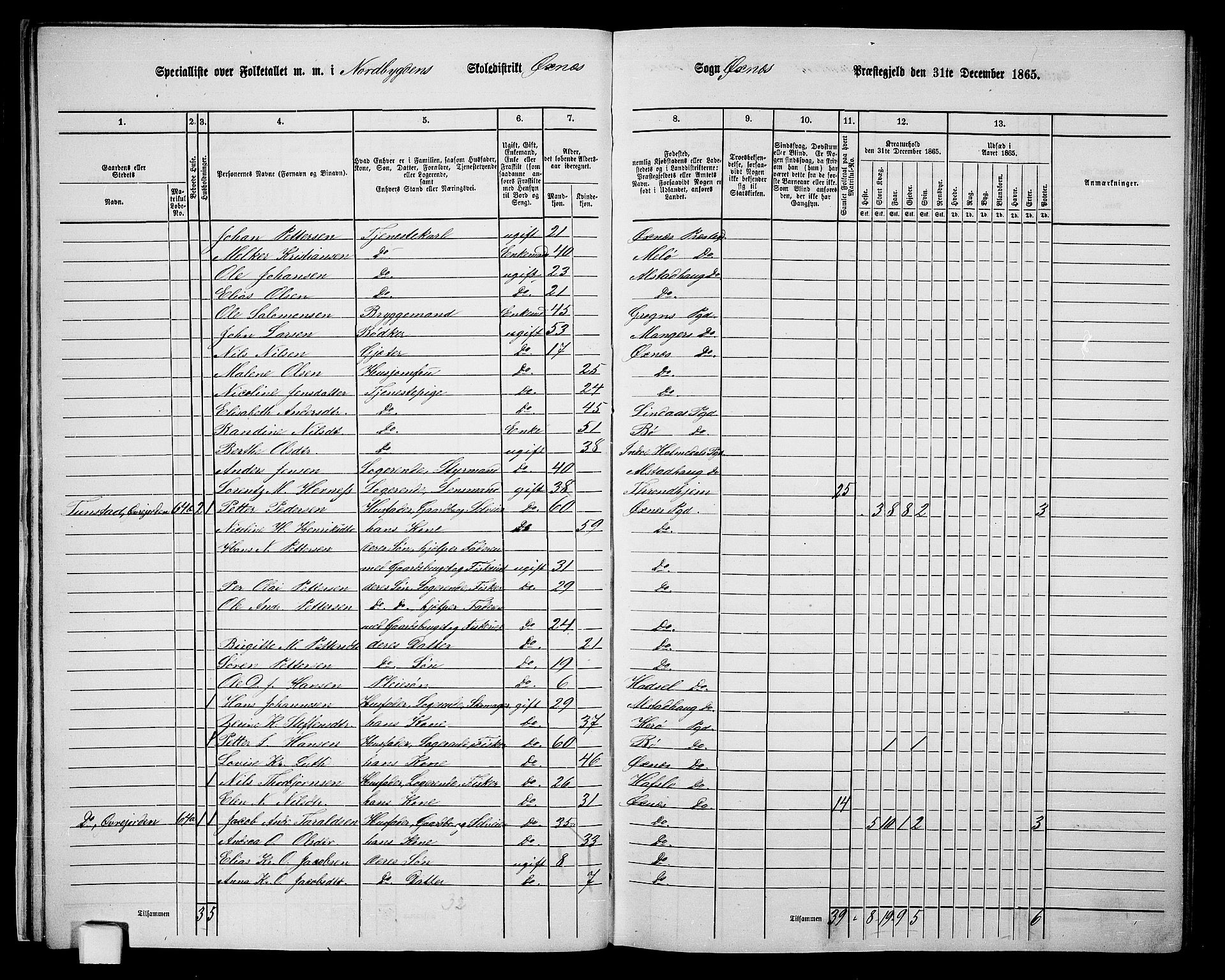 RA, 1865 census for Øksnes, 1865, p. 29