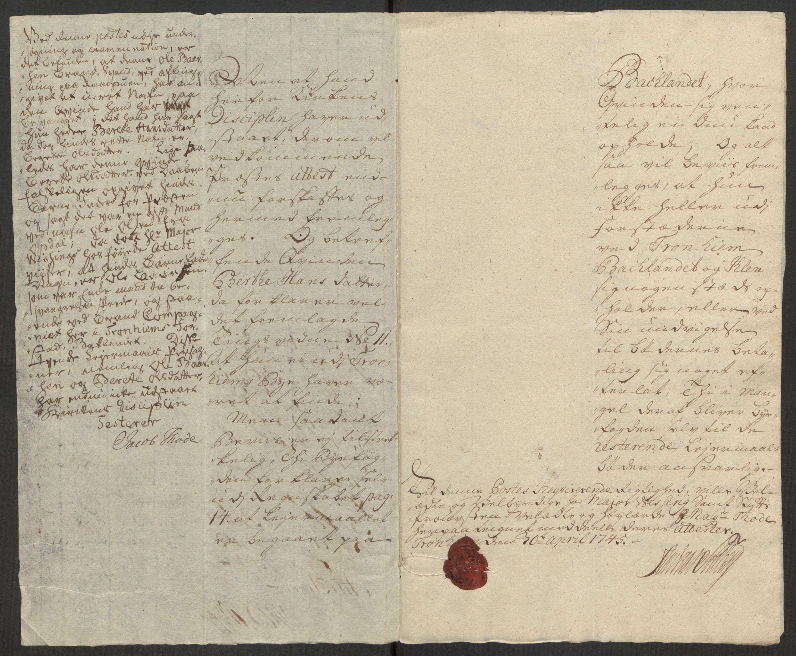 Rentekammeret inntil 1814, Reviderte regnskaper, Byregnskaper, RA/EA-4066/R/Rs/L0541: [S22] Sikt og sakefall, 1743-1746, p. 196