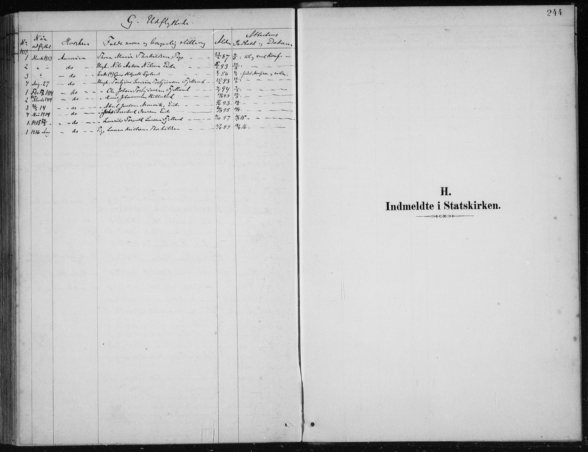 Fjelberg sokneprestembete, SAB/A-75201/H/Haa: Parish register (official) no. C  1, 1879-1918, p. 244