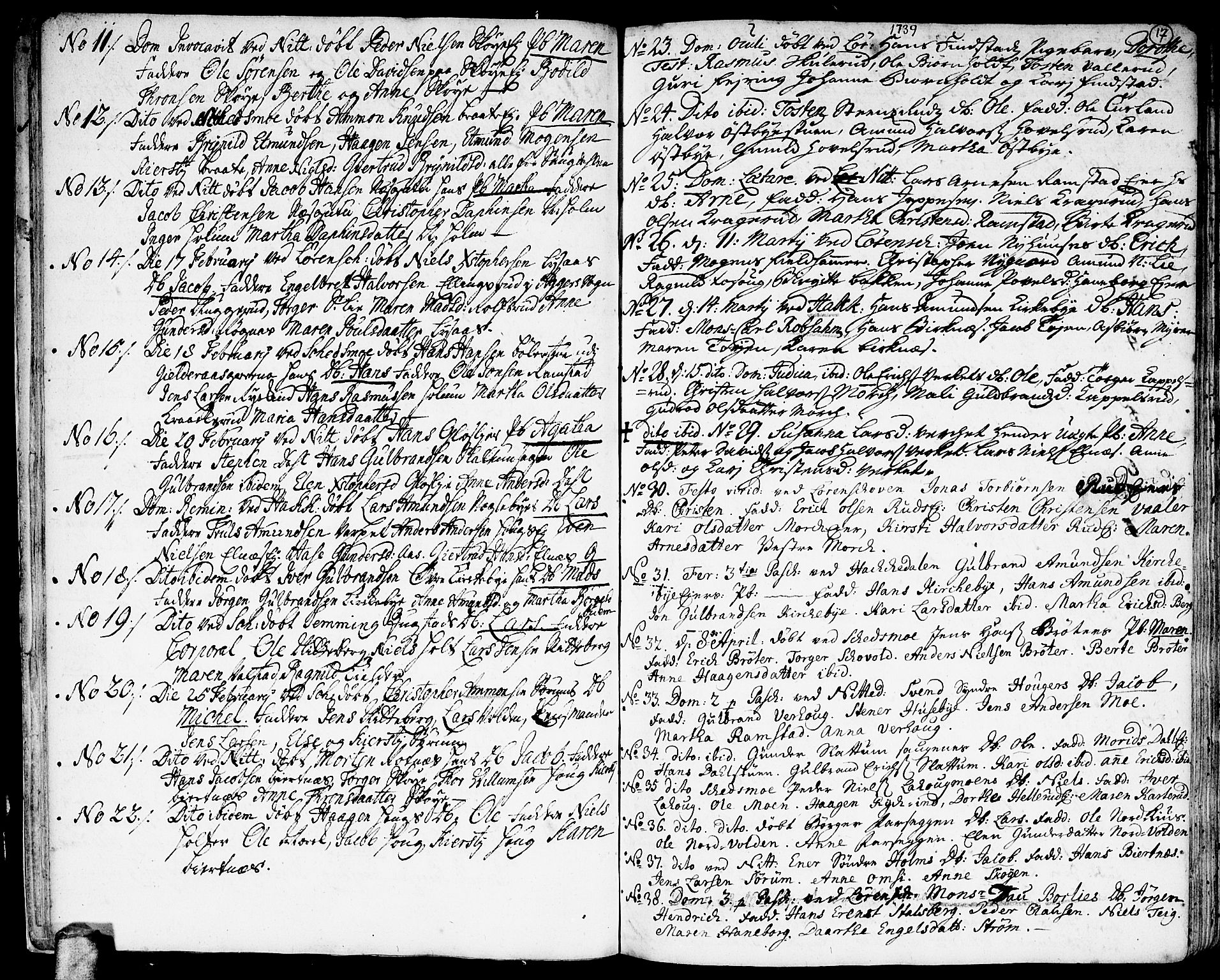 Skedsmo prestekontor Kirkebøker, AV/SAO-A-10033a/F/Fa/L0003: Parish register (official) no. I 3, 1737-1759, p. 17