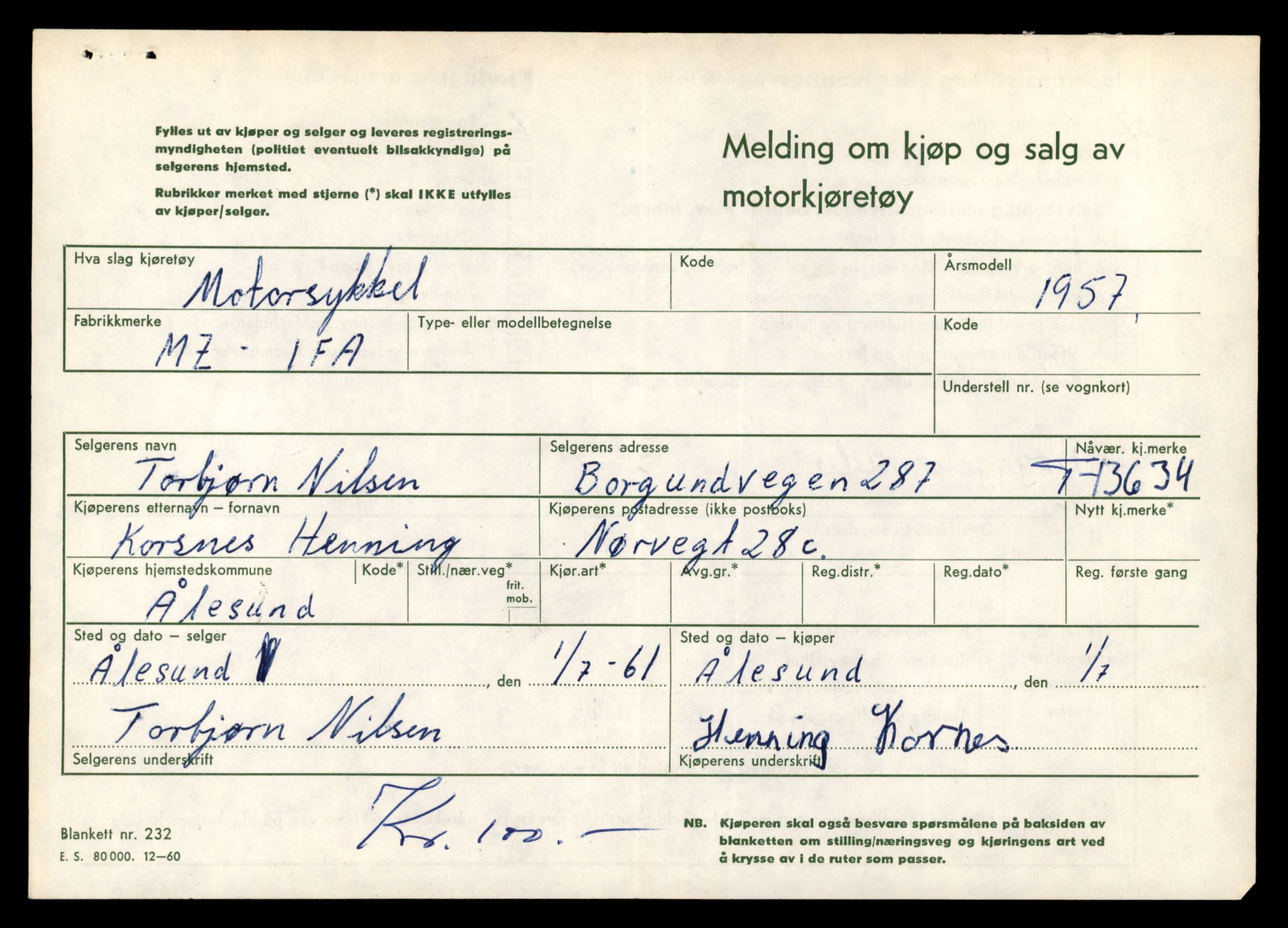 Møre og Romsdal vegkontor - Ålesund trafikkstasjon, AV/SAT-A-4099/F/Fe/L0040: Registreringskort for kjøretøy T 13531 - T 13709, 1927-1998, p. 1787