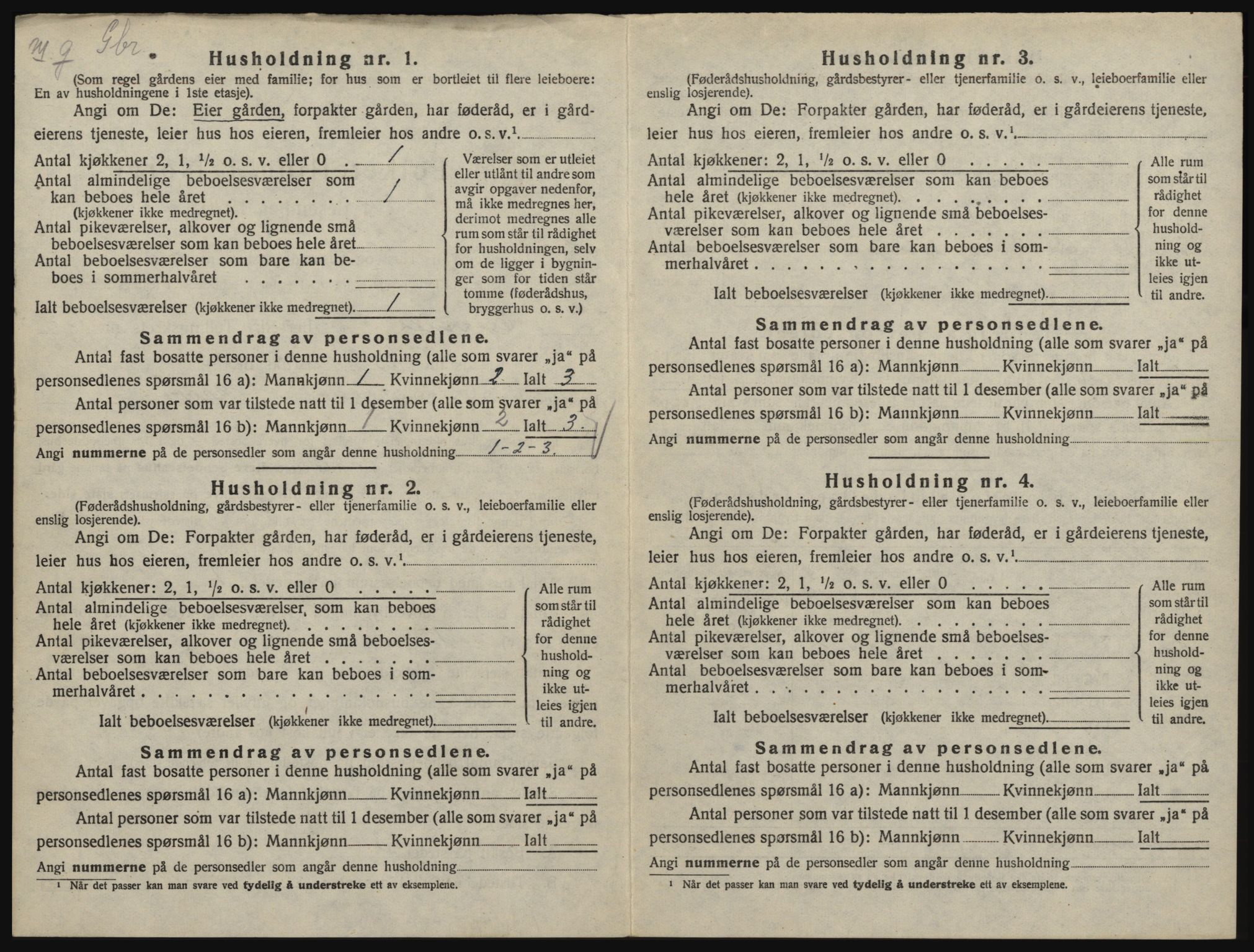 SAO, 1920 census for Degernes, 1920, p. 31