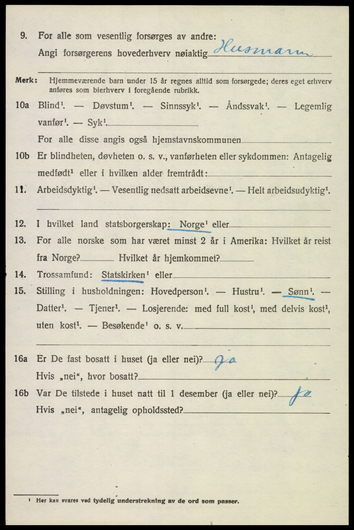 SAH, 1920 census for Vang (Hedmark), 1920, p. 15388