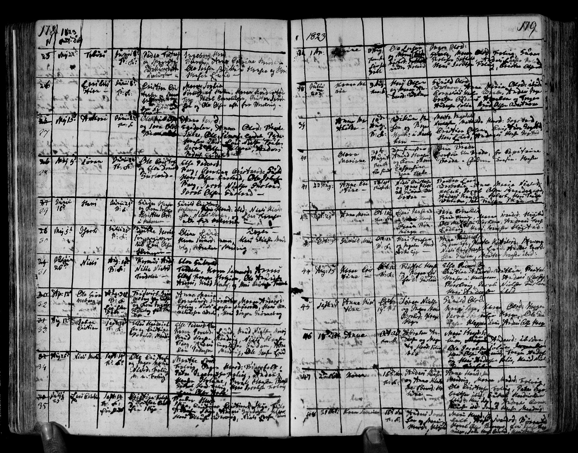 Brunlanes kirkebøker, SAKO/A-342/F/Fa/L0002: Parish register (official) no. I 2, 1802-1834, p. 178-179