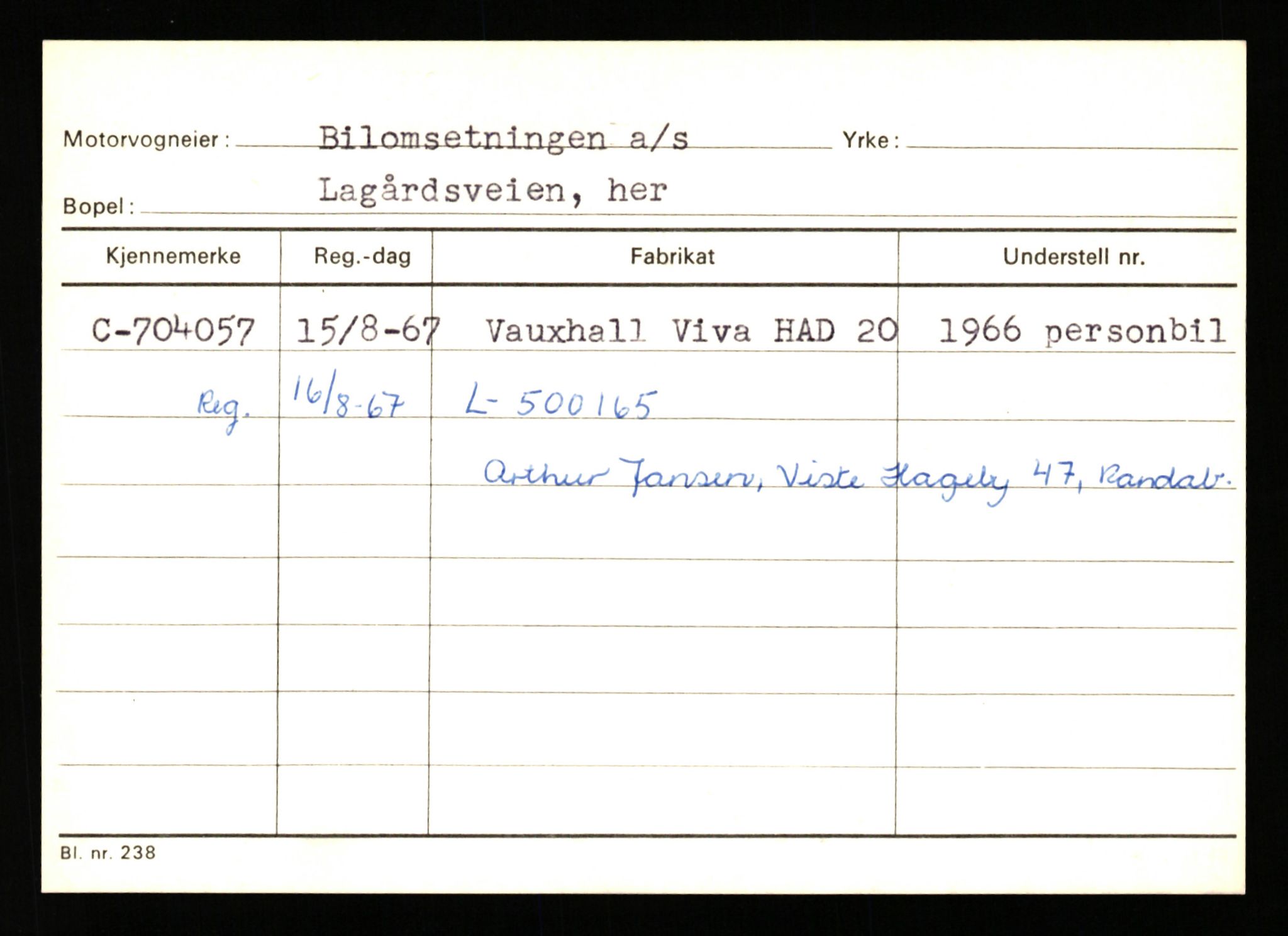 Stavanger trafikkstasjon, AV/SAST-A-101942/0/G/L0012: Registreringsnummer: 363571 - 800000, 1930-1971, p. 2350