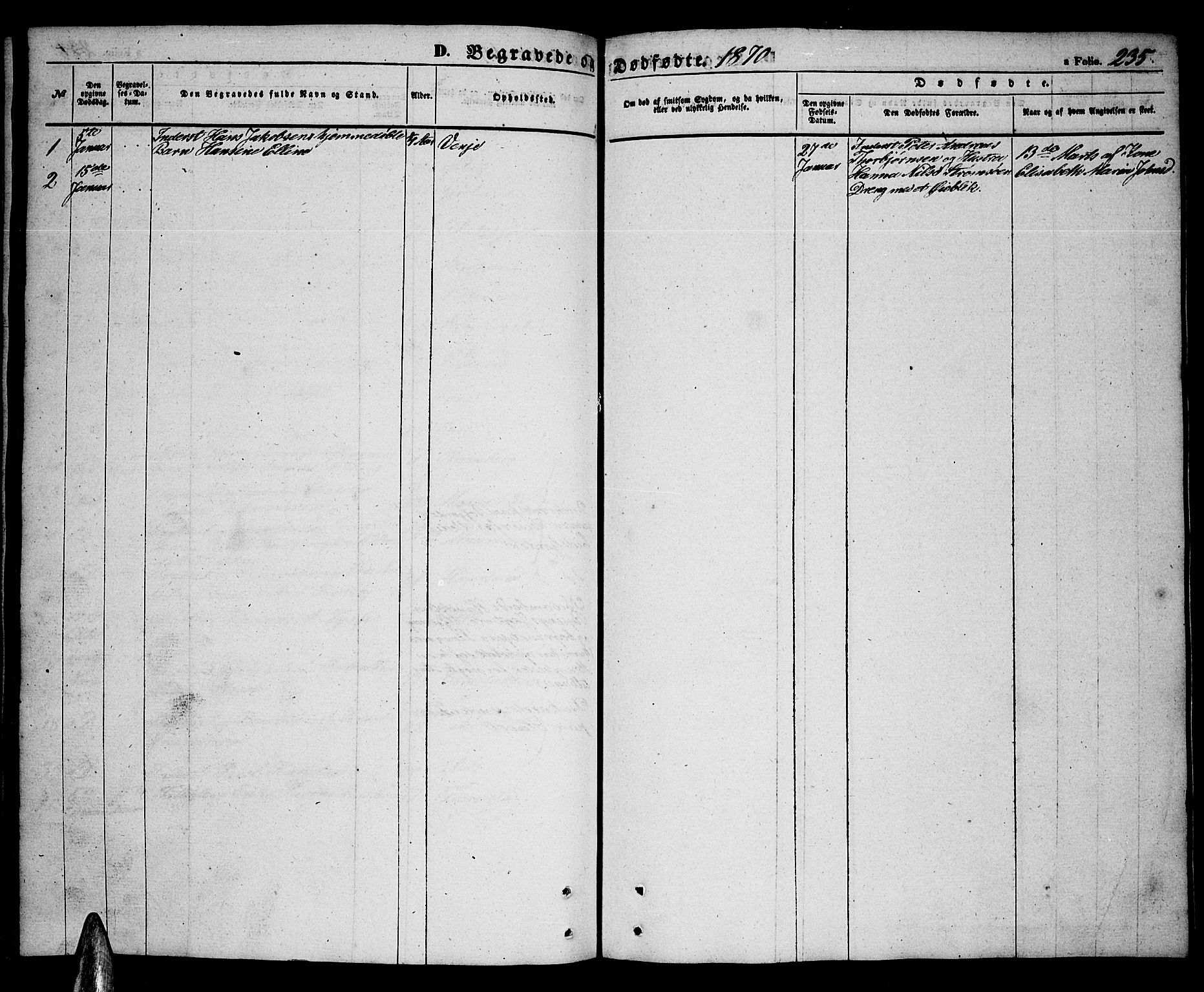 Ministerialprotokoller, klokkerbøker og fødselsregistre - Nordland, SAT/A-1459/891/L1313: Parish register (copy) no. 891C02, 1856-1870, p. 235