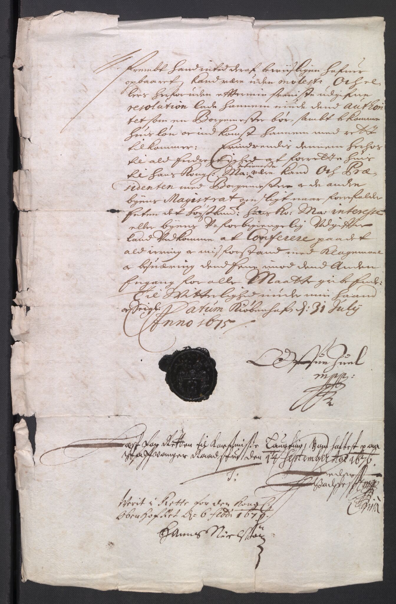 Rentekammeret inntil 1814, Reviderte regnskaper, Byregnskaper, AV/RA-EA-4066/R/Ro/L0301: [O3] Kontribusjonsregnskap, 1679-1684, p. 264