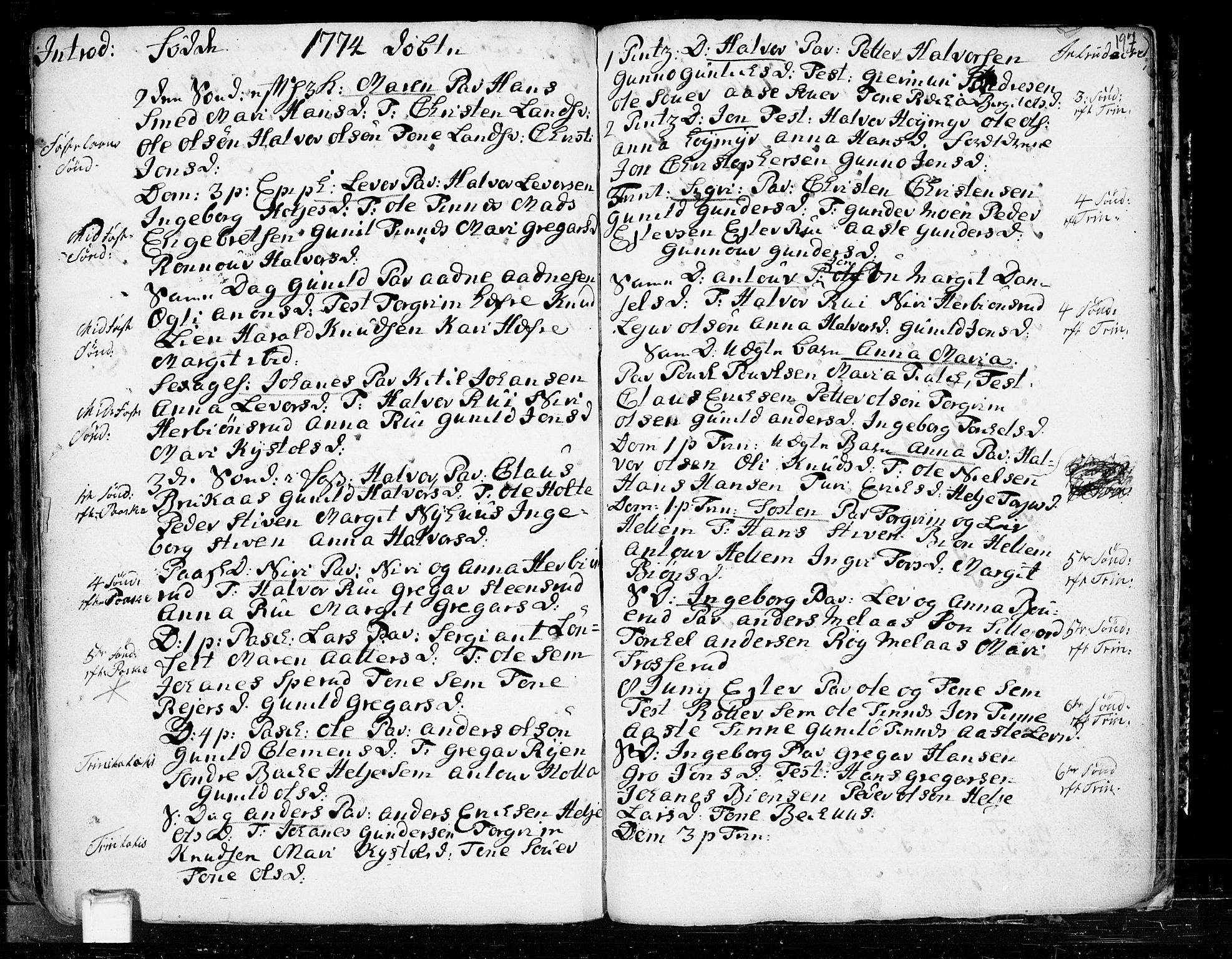 Heddal kirkebøker, SAKO/A-268/F/Fa/L0003: Parish register (official) no. I 3, 1723-1783, p. 197