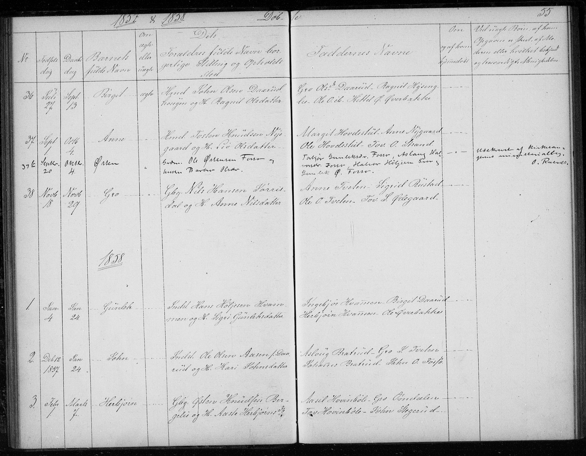 Gransherad kirkebøker, SAKO/A-267/F/Fb/L0003: Parish register (official) no. II 3, 1844-1859, p. 55