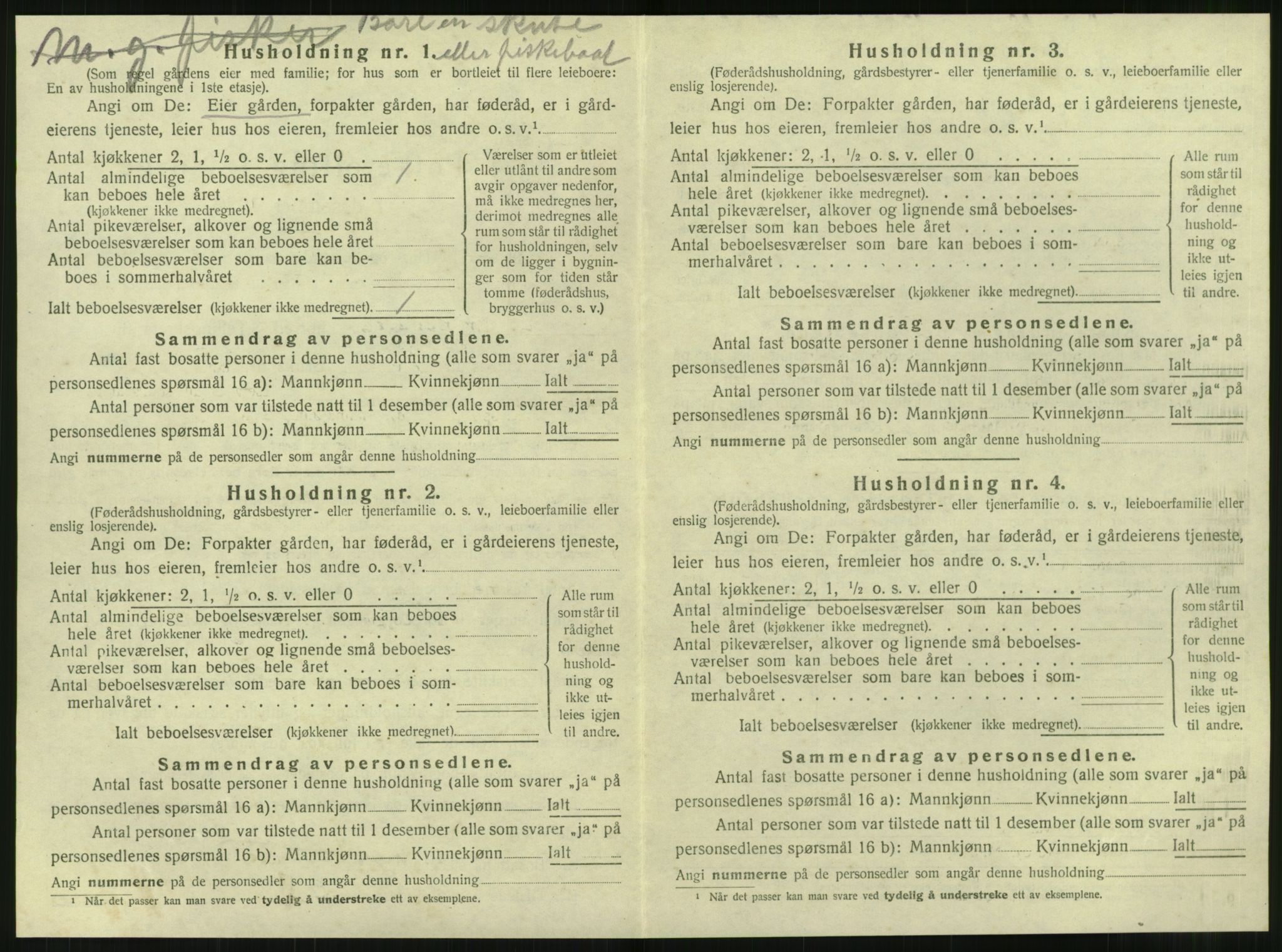 SAT, 1920 census for Tjøtta, 1920, p. 712