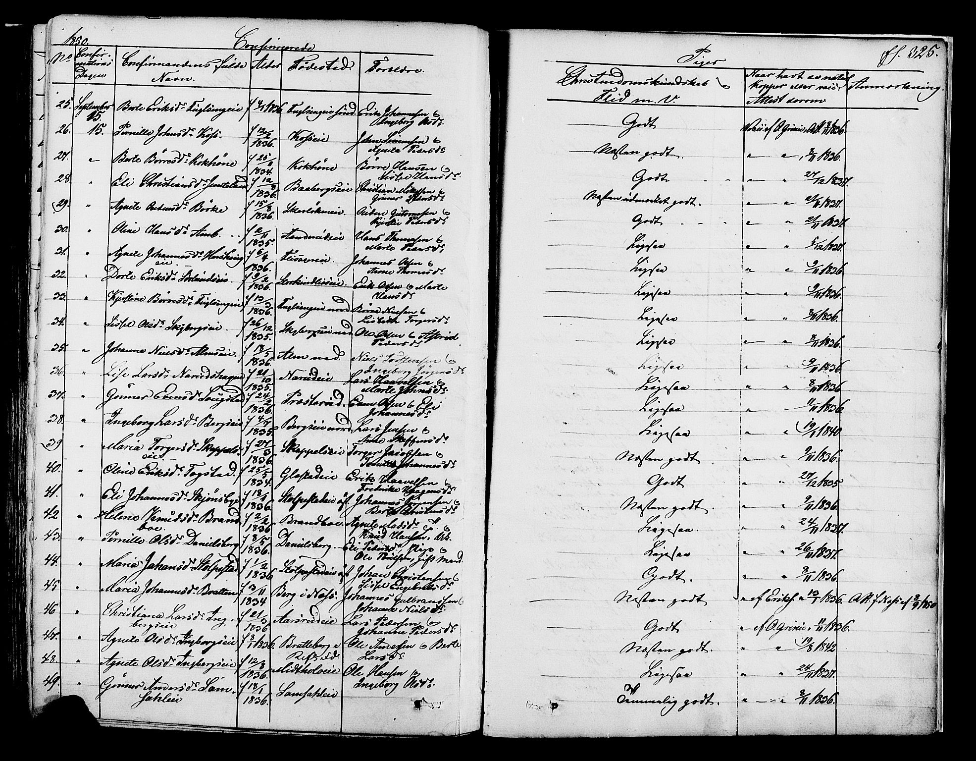 Ringsaker prestekontor, SAH/PREST-014/K/Ka/L0008: Parish register (official) no. 8, 1837-1850, p. 325