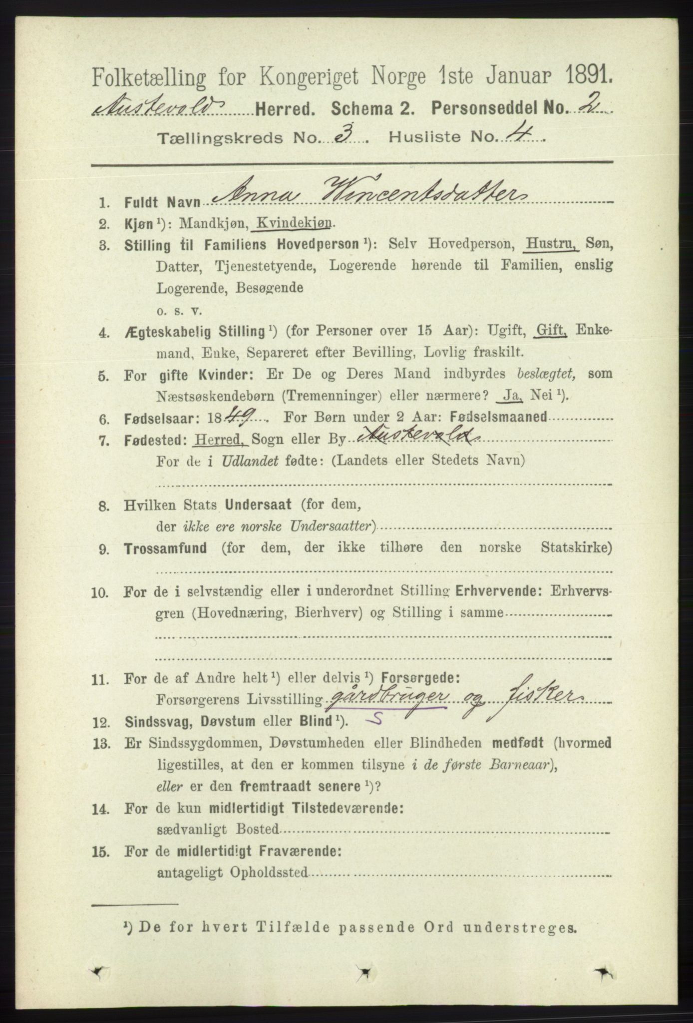 RA, 1891 census for 1244 Austevoll, 1891, p. 974