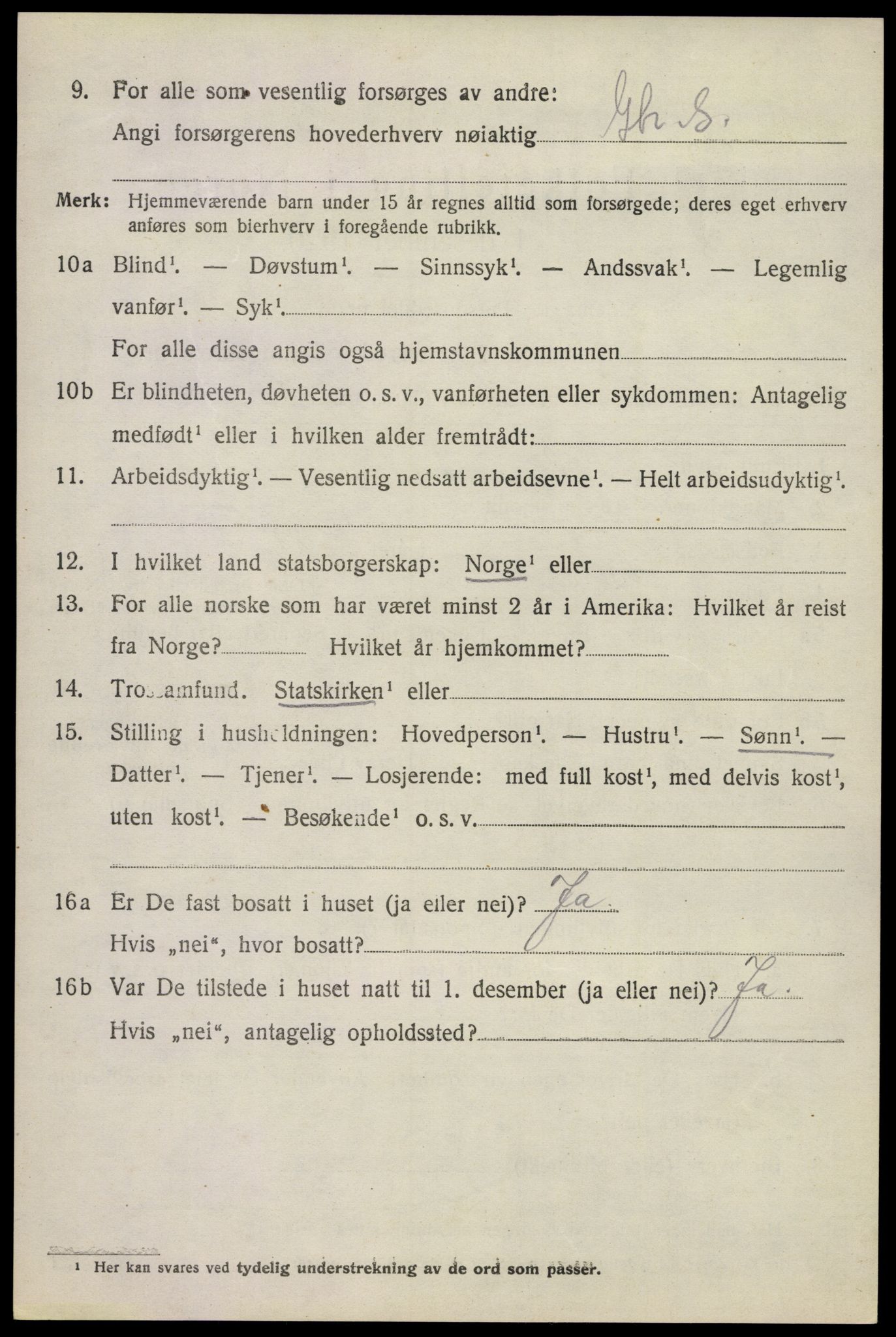 SAKO, 1920 census for Sem, 1920, p. 7550