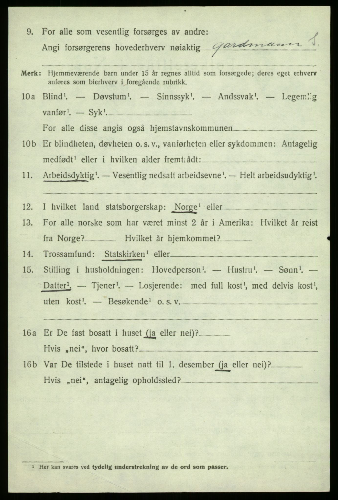 SAB, 1920 census for Sogndal, 1920, p. 2946