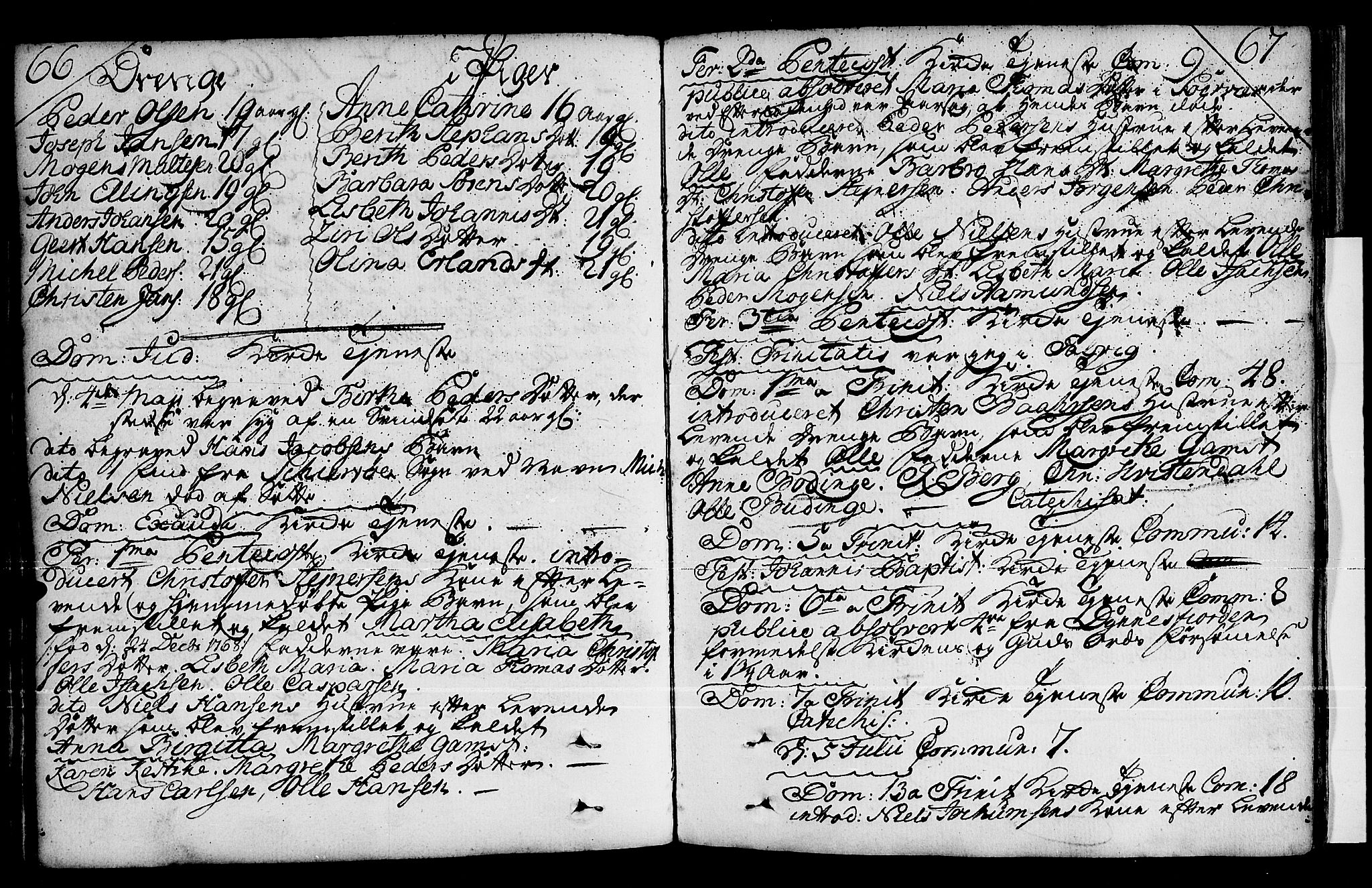 Loppa sokneprestkontor, SATØ/S-1339/H/Ha/L0001kirke: Parish register (official) no. 1 /2, 1753-1784, p. 66-67