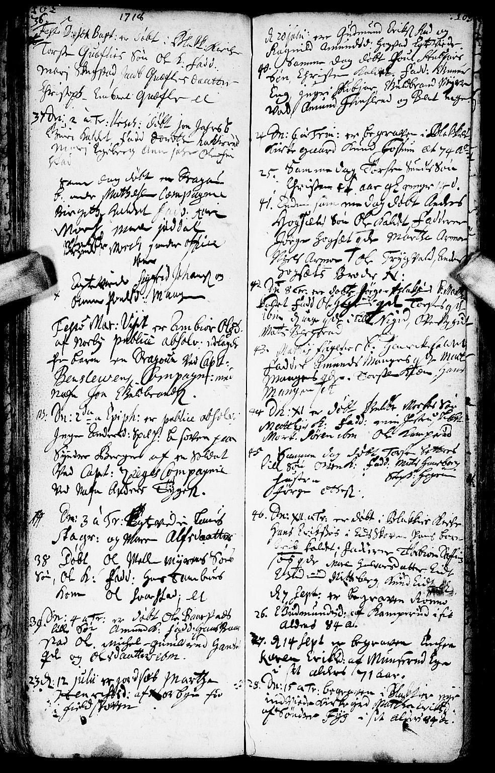 Aurskog prestekontor Kirkebøker, AV/SAO-A-10304a/F/Fa/L0001: Parish register (official) no. I 1, 1707-1735, p. 102-103