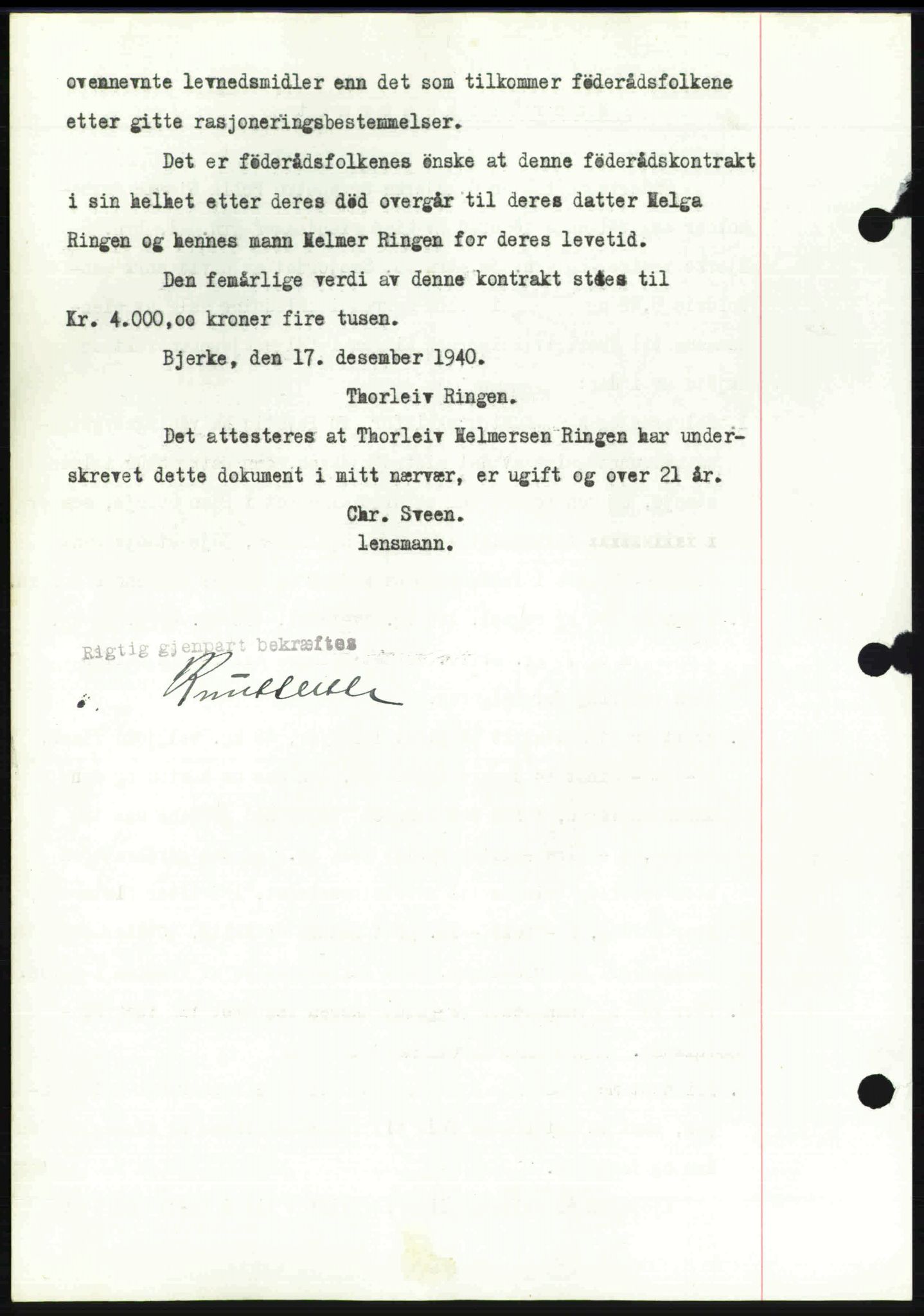 Toten tingrett, SAH/TING-006/H/Hb/Hbc/L0008: Mortgage book no. Hbc-08, 1941-1941, Diary no: : 158/1941