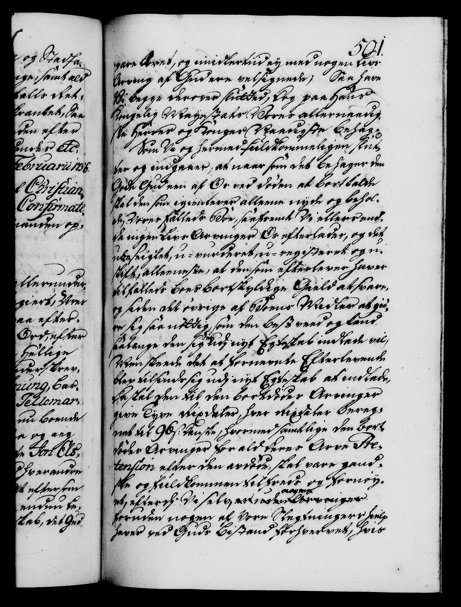 Danske Kanselli 1572-1799, AV/RA-EA-3023/F/Fc/Fca/Fcaa/L0039: Norske registre, 1755-1756, p. 501a