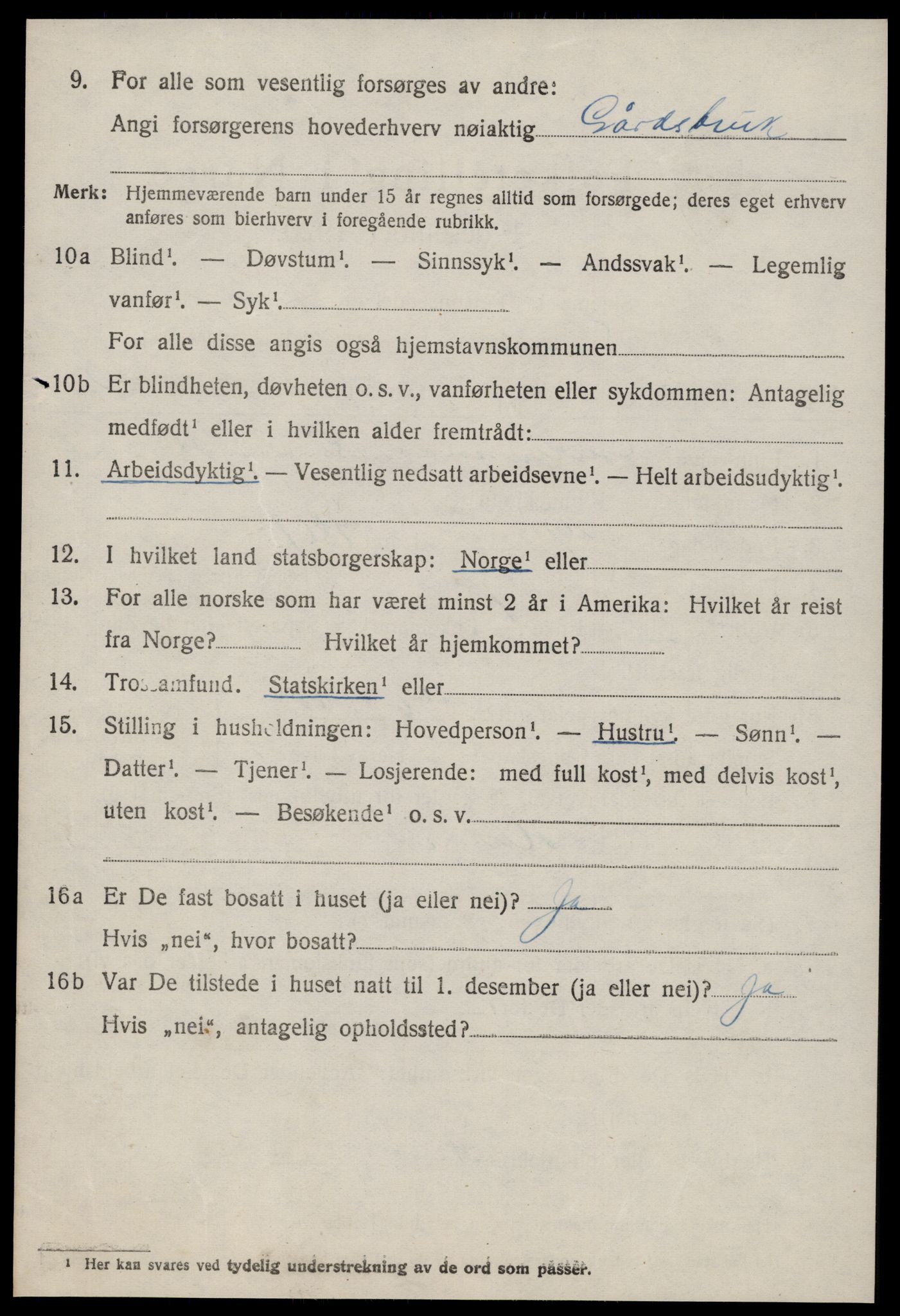 SAT, 1920 census for Sylte, 1920, p. 584