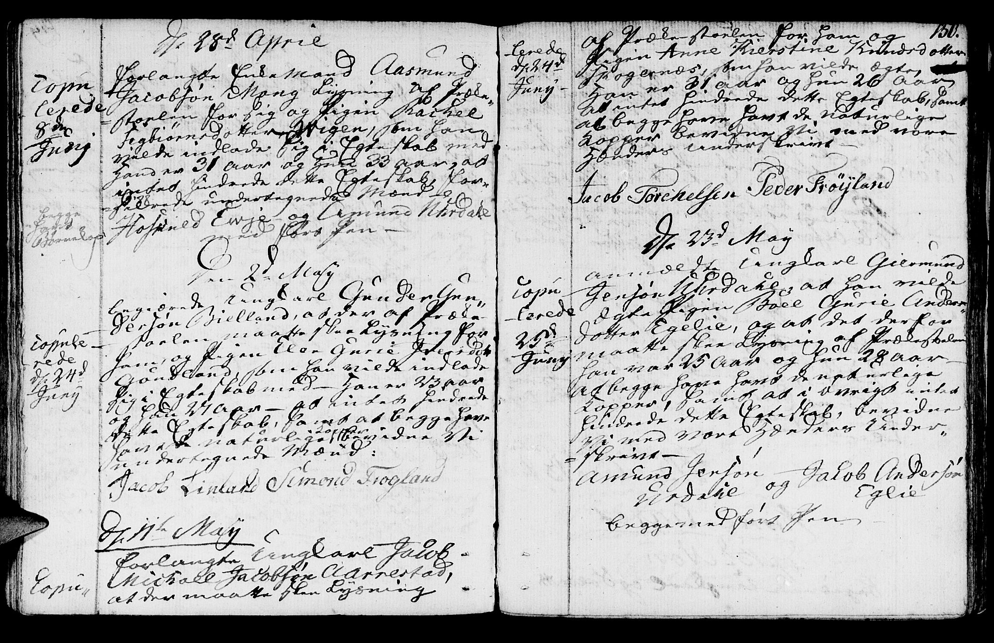 Sokndal sokneprestkontor, AV/SAST-A-101808: Parish register (official) no. A 5, 1806-1826, p. 150