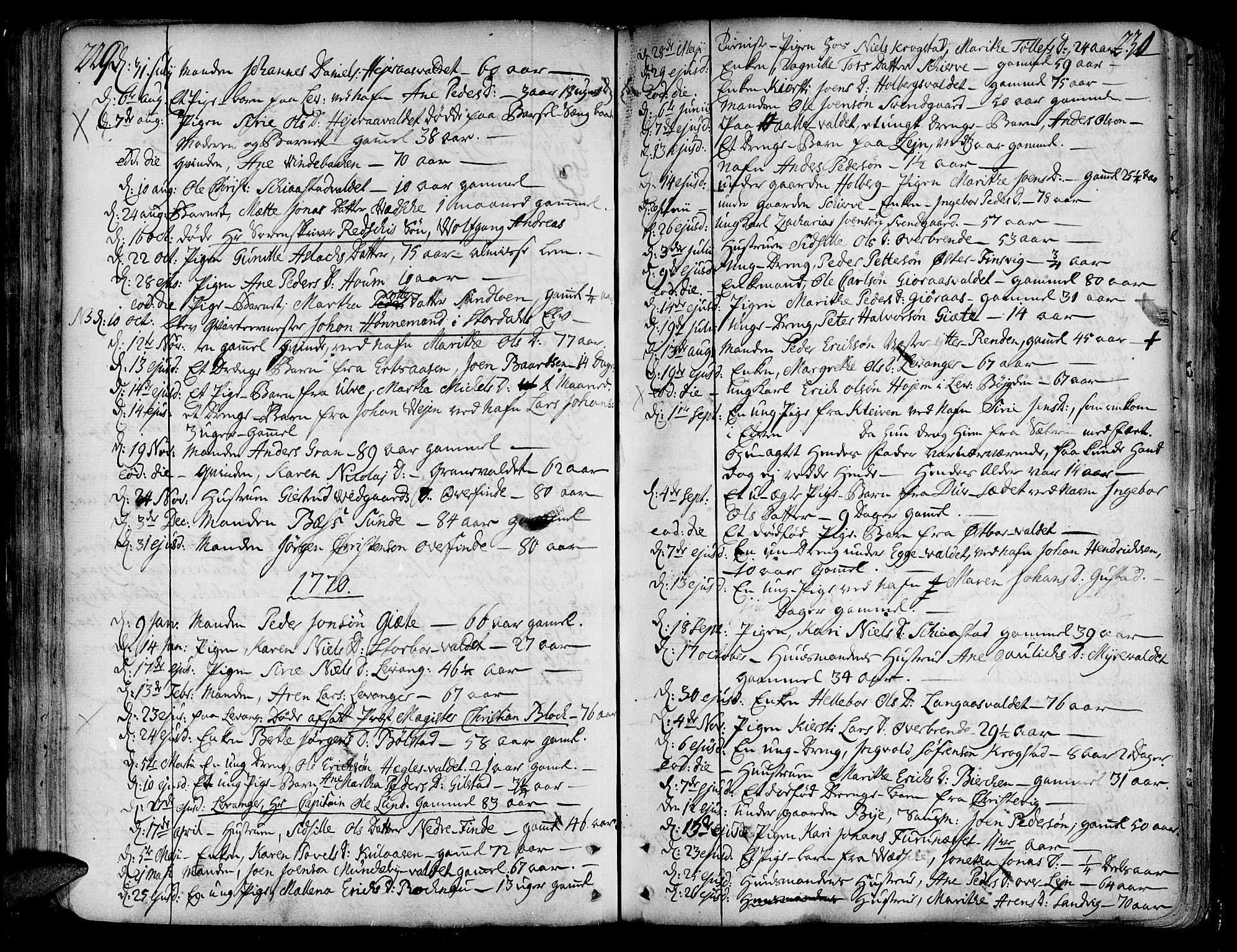 Ministerialprotokoller, klokkerbøker og fødselsregistre - Nord-Trøndelag, SAT/A-1458/717/L0141: Parish register (official) no. 717A01, 1747-1803, p. 229-230