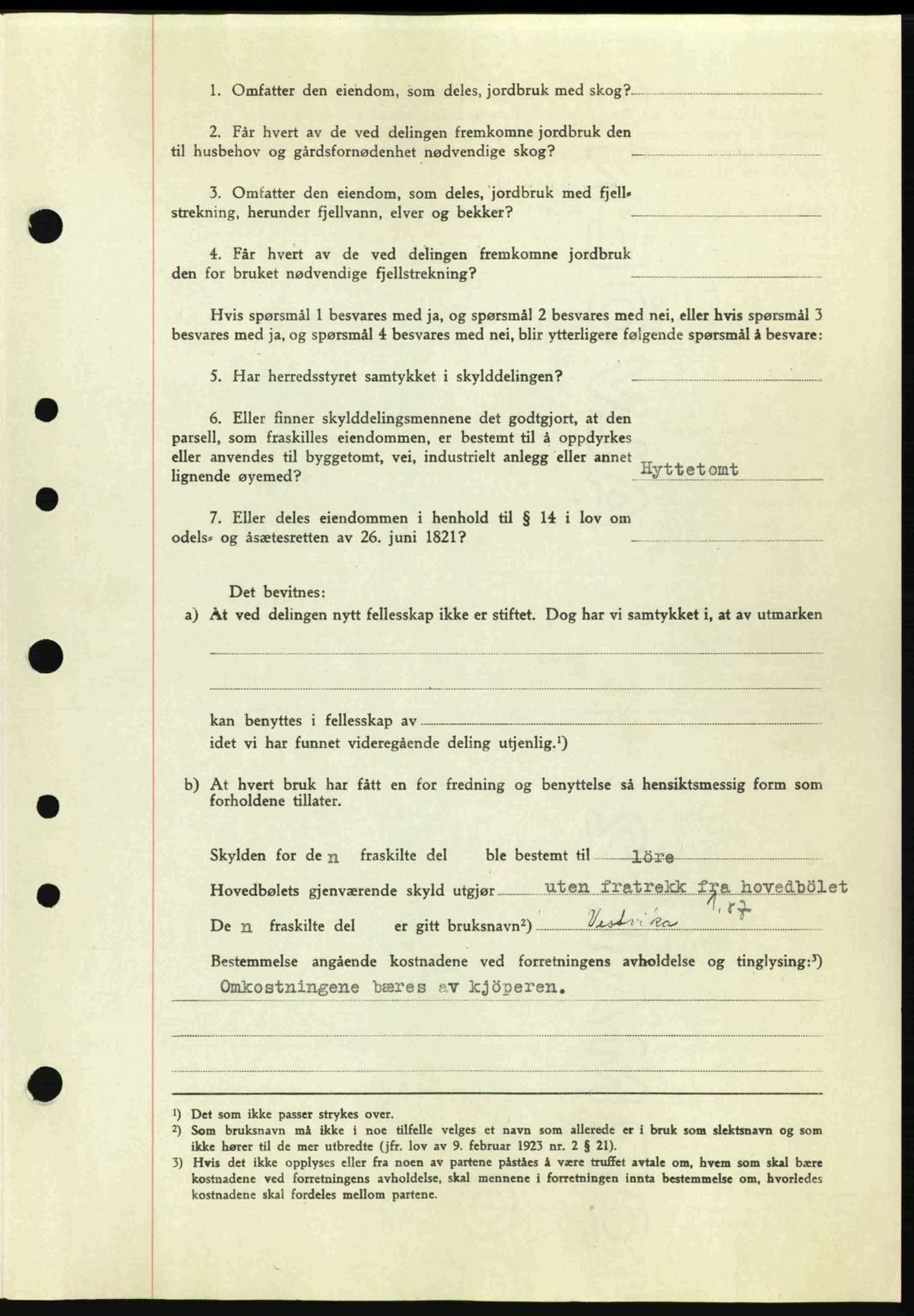 Tønsberg sorenskriveri, AV/SAKO-A-130/G/Ga/Gaa/L0012: Mortgage book no. A12, 1942-1943, Diary no: : 2141/1942