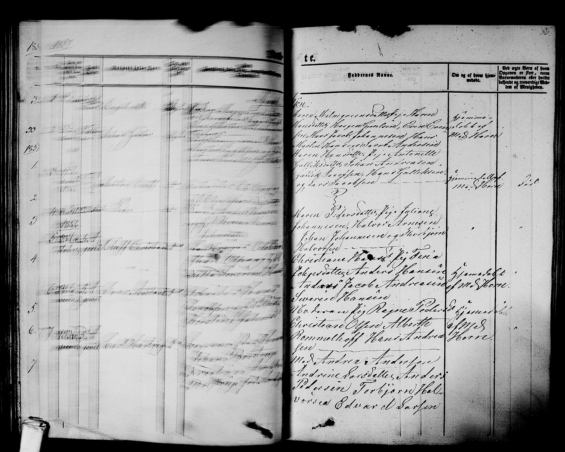 Larvik kirkebøker, AV/SAKO-A-352/G/Gb/L0002: Parish register (copy) no. II 2, 1843-1866, p. 86