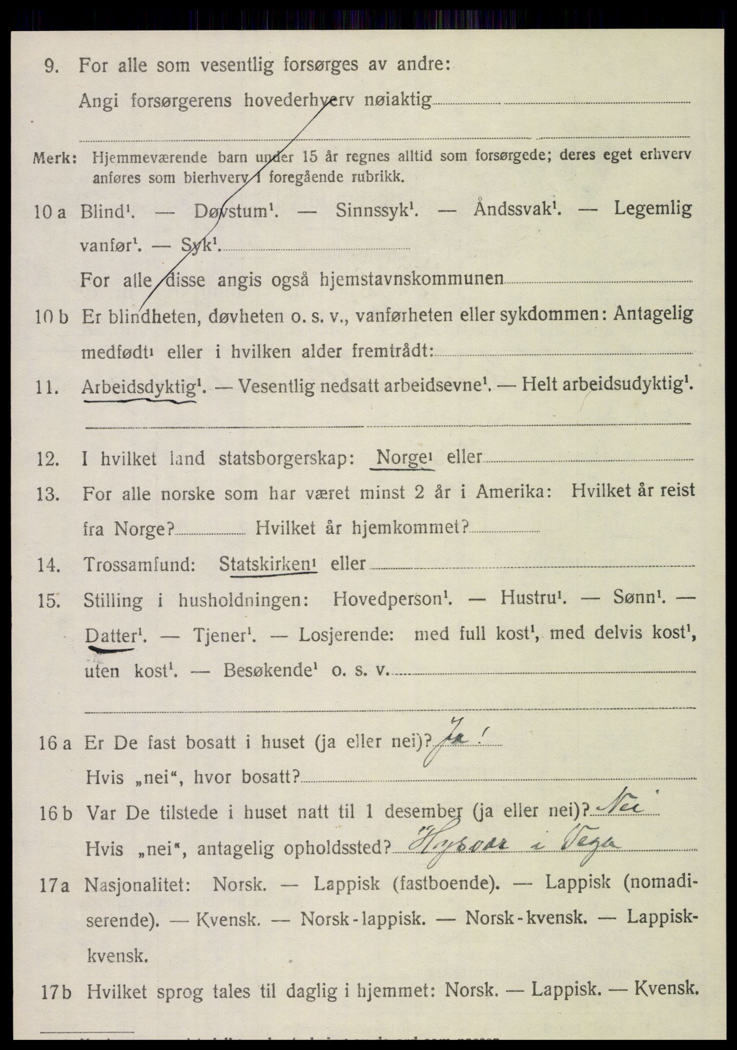 SAT, 1920 census for Vega, 1920, p. 5472