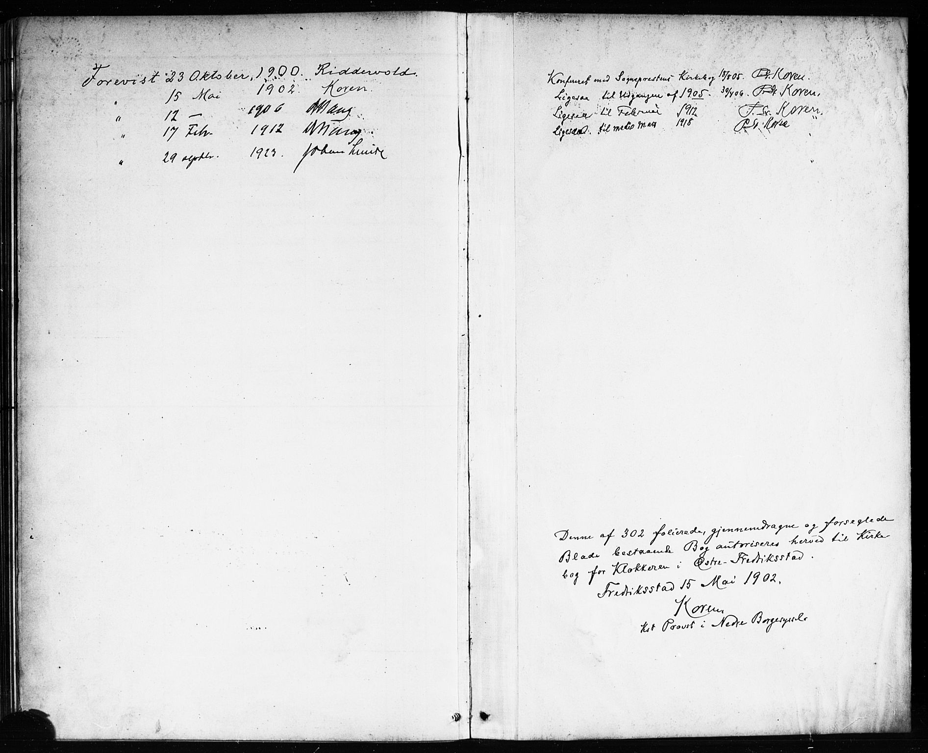 Østre Fredrikstad prestekontor Kirkebøker, SAO/A-10907/G/Ga/L0002: Parish register (copy) no. 2, 1900-1919