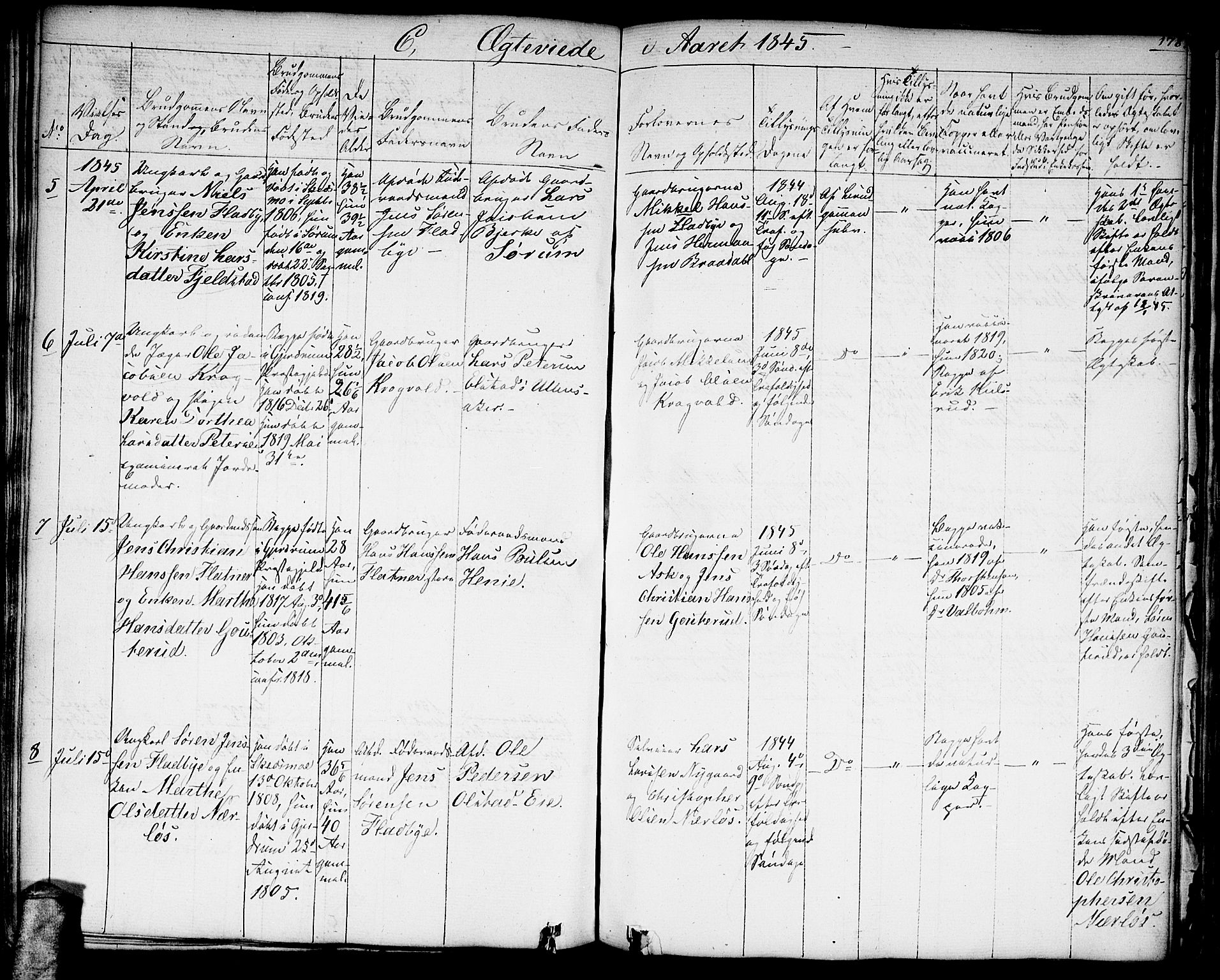 Gjerdrum prestekontor Kirkebøker, SAO/A-10412b/G/Ga/L0002: Parish register (copy) no. I 2, 1836-1850, p. 178