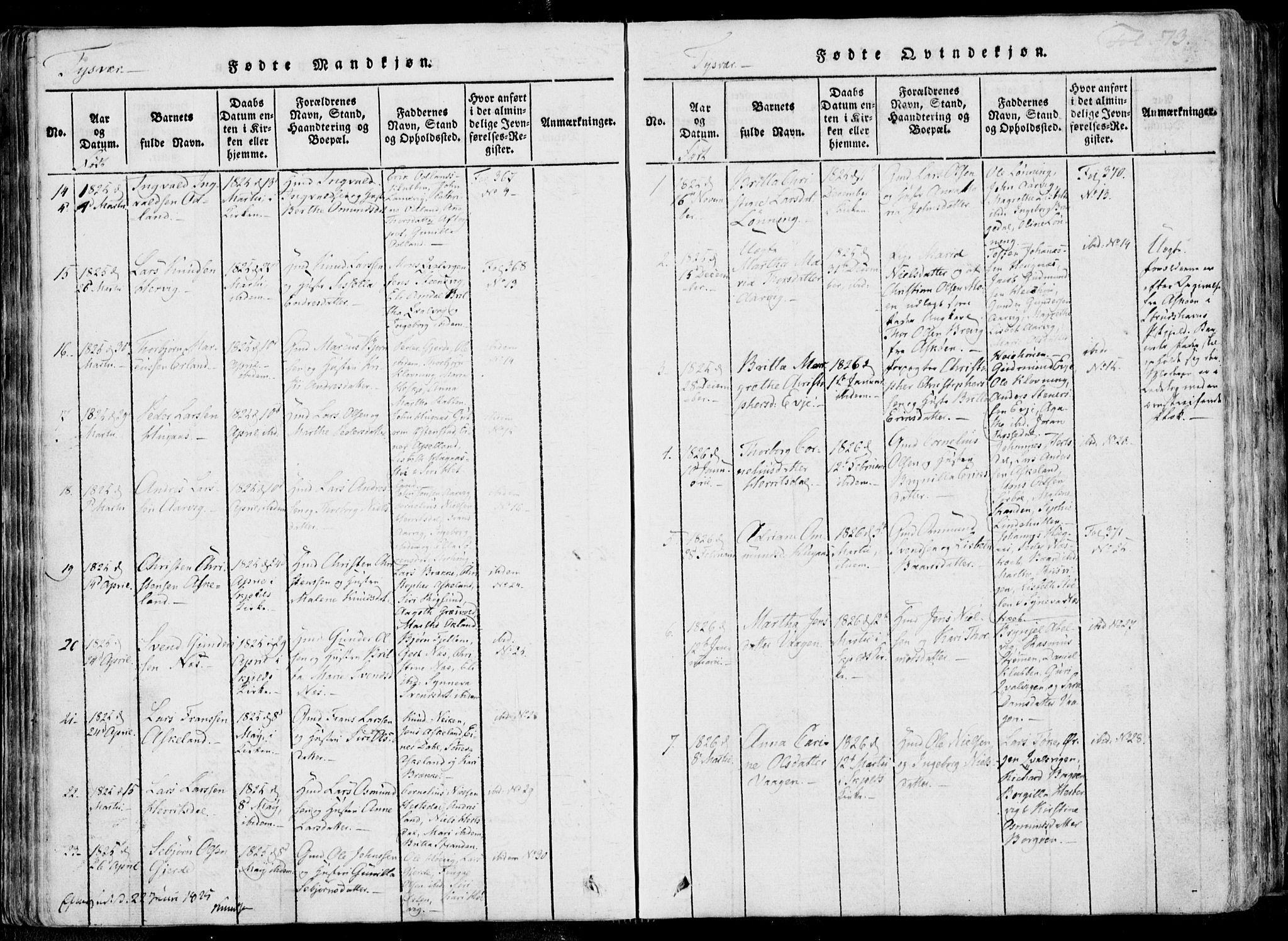 Skjold sokneprestkontor, SAST/A-101847/H/Ha/Haa/L0004: Parish register (official) no. A 4 /1, 1815-1830, p. 73