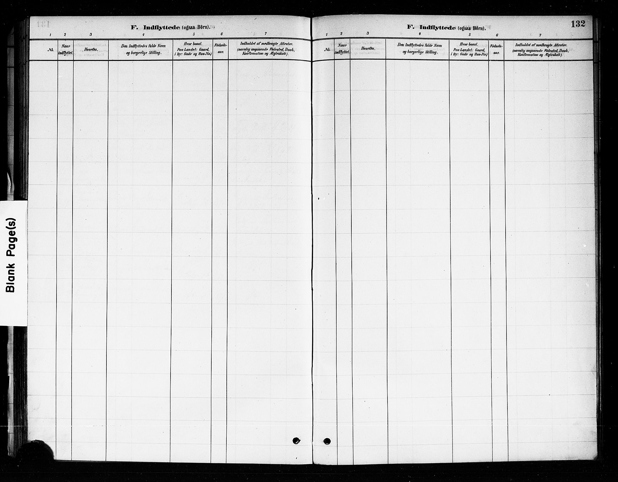 Uranienborg prestekontor Kirkebøker, AV/SAO-A-10877/F/Fa/L0004: Parish register (official) no. 4, 1880-1901, p. 132