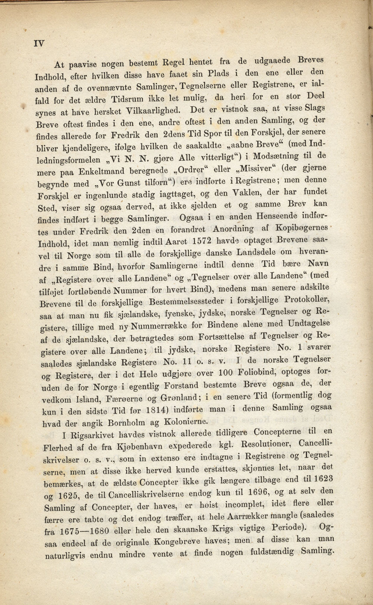 Publikasjoner utgitt av Det Norske Historiske Kildeskriftfond, PUBL/-/-/-: Norske Rigs-Registranter, bind 1, 1523-1571, p. IV