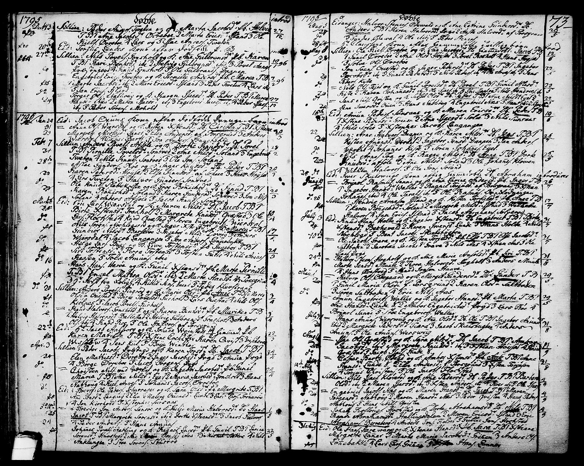 Eidanger kirkebøker, AV/SAKO-A-261/F/Fa/L0006: Parish register (official) no. 6, 1764-1814, p. 73