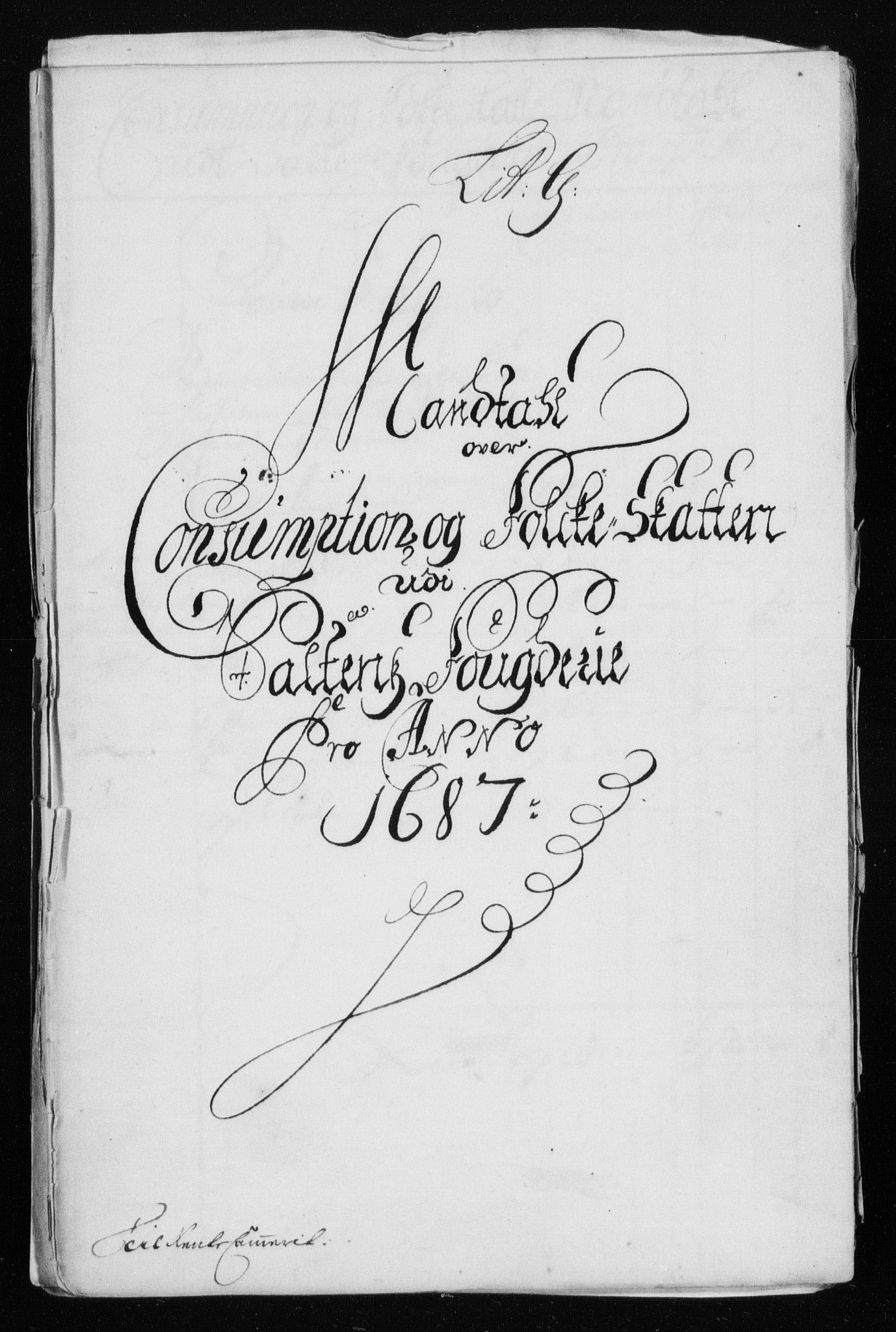 Rentekammeret inntil 1814, Reviderte regnskaper, Stiftamtstueregnskaper, Trondheim stiftamt og Nordland amt, AV/RA-EA-6044/R/Rh/L0009: Nordland amt, 1687