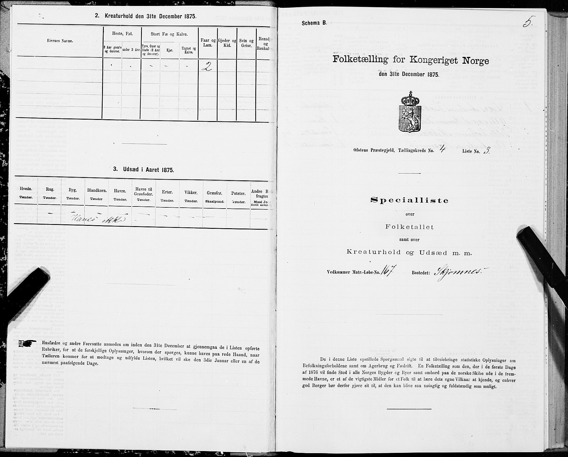 SAT, 1875 census for 1853P Ofoten, 1875, p. 3005