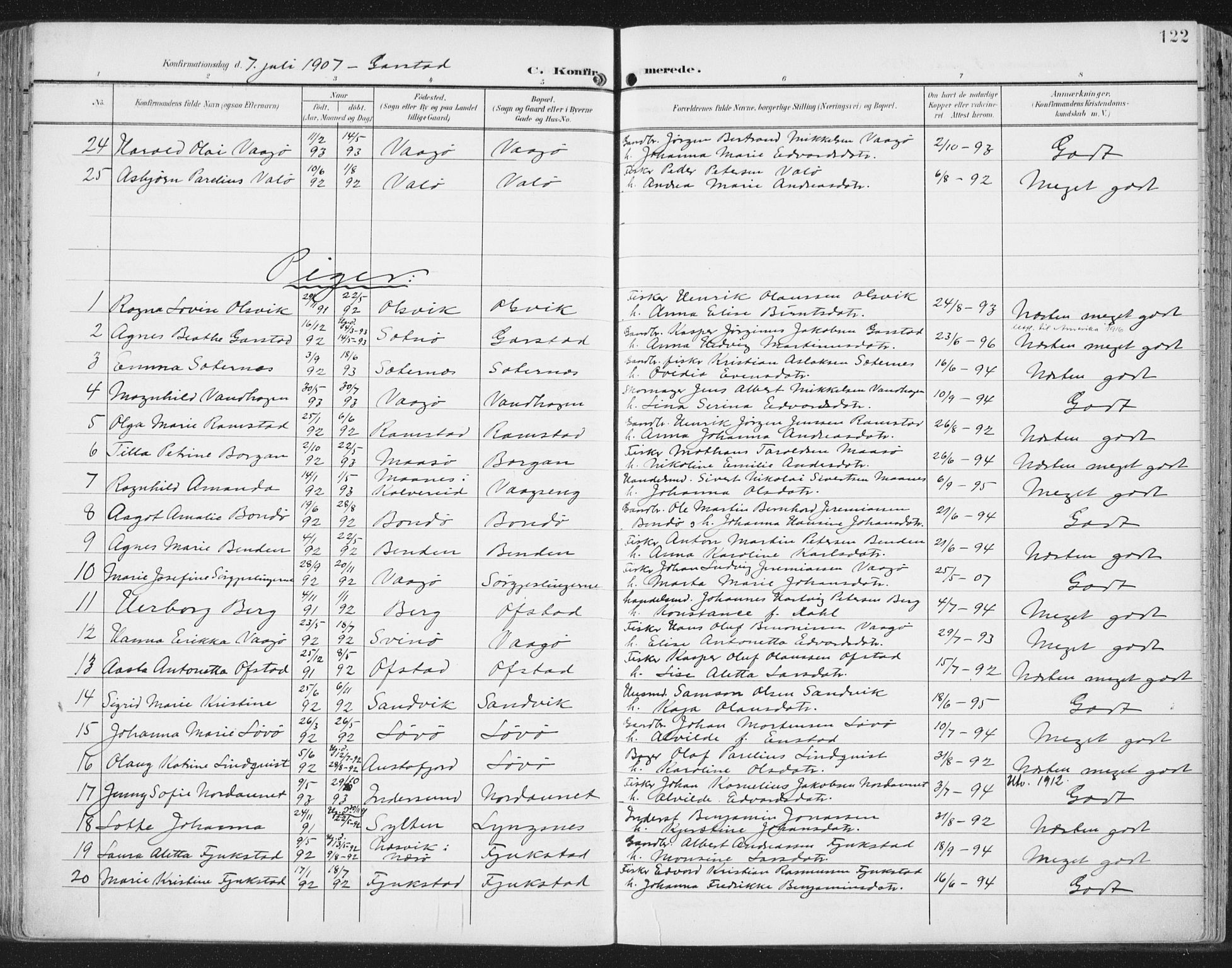Ministerialprotokoller, klokkerbøker og fødselsregistre - Nord-Trøndelag, SAT/A-1458/786/L0688: Parish register (official) no. 786A04, 1899-1912, p. 122