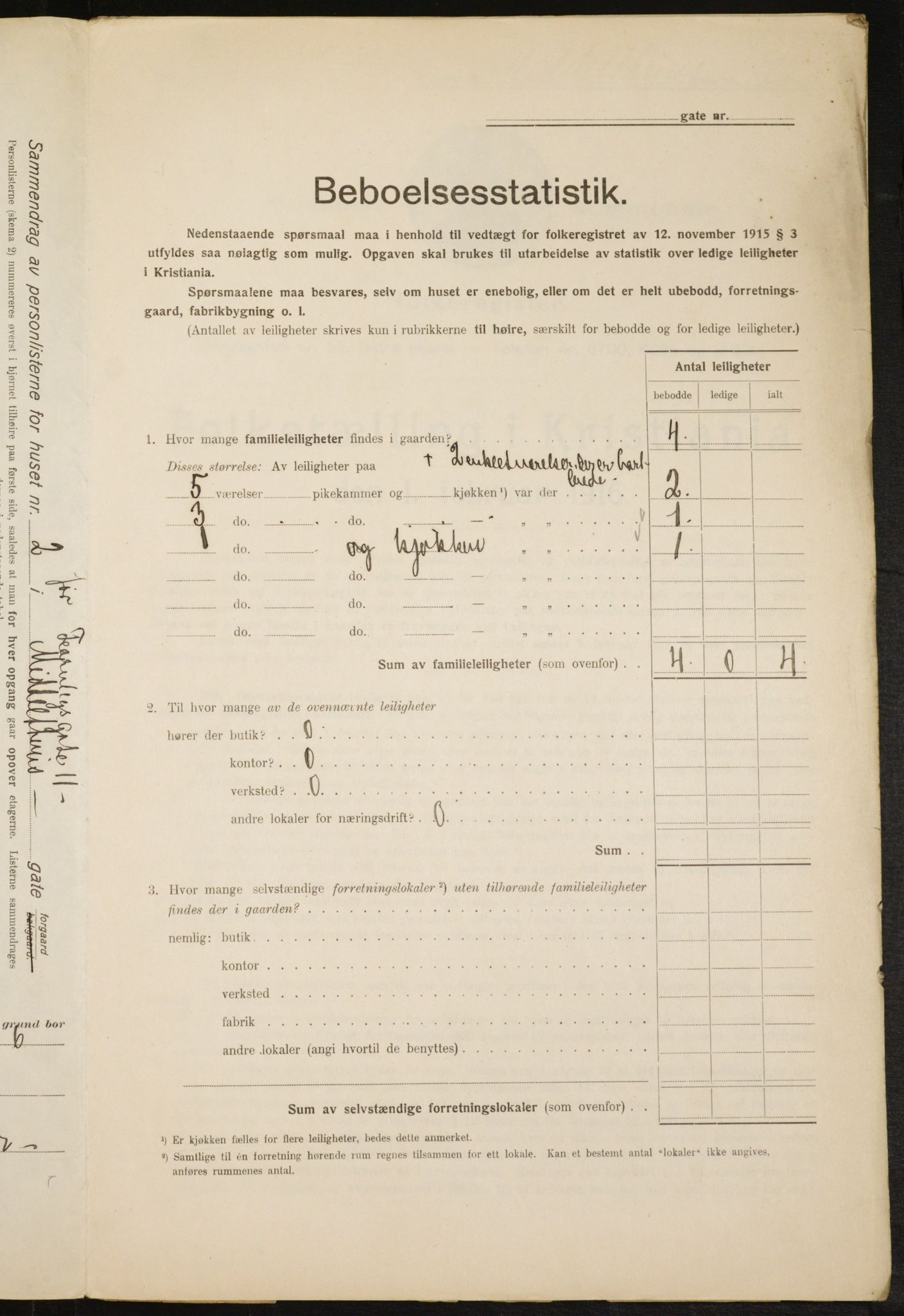 OBA, Municipal Census 1916 for Kristiania, 1916, p. 66953