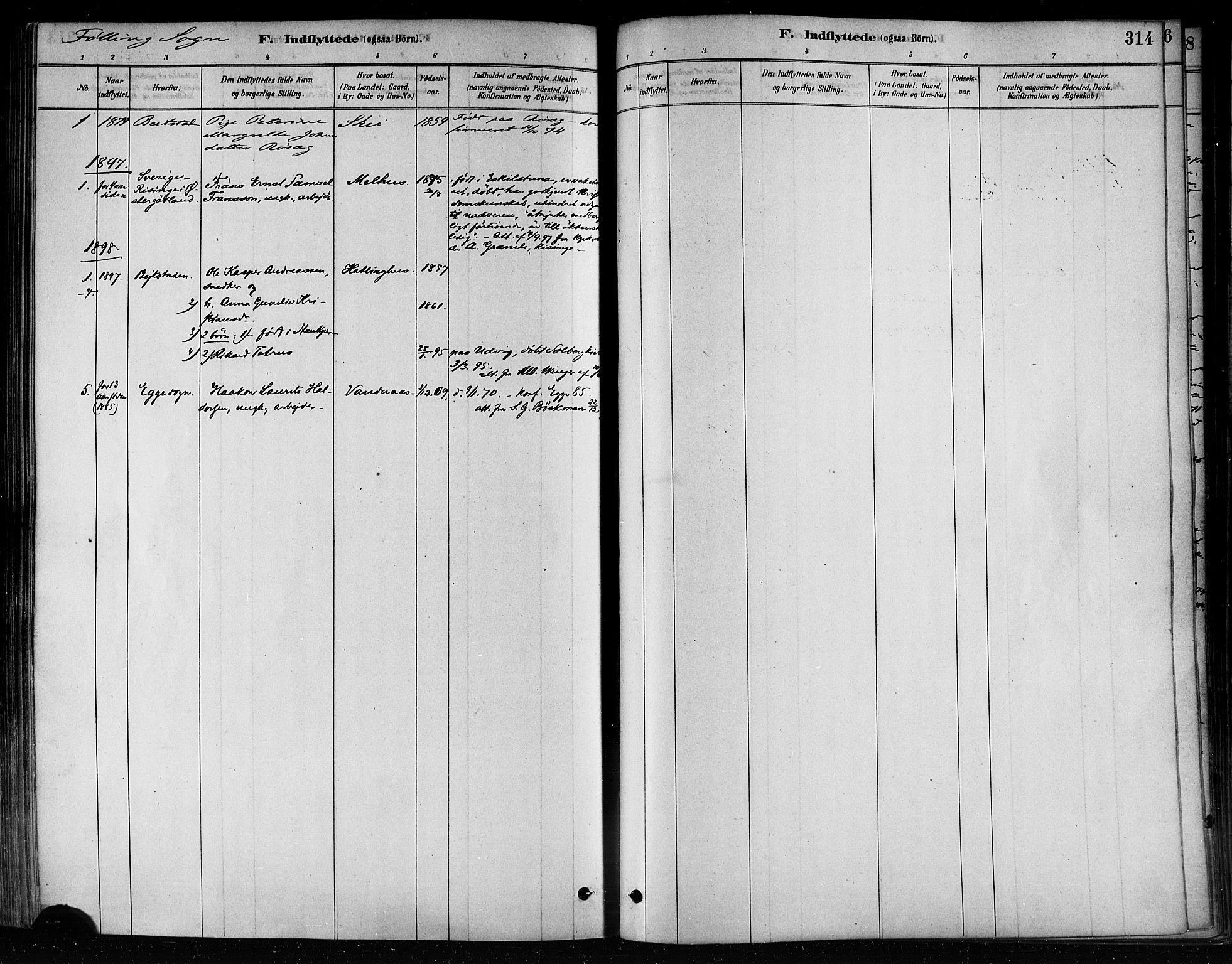 Ministerialprotokoller, klokkerbøker og fødselsregistre - Nord-Trøndelag, SAT/A-1458/746/L0449: Parish register (official) no. 746A07 /3, 1878-1899, p. 314