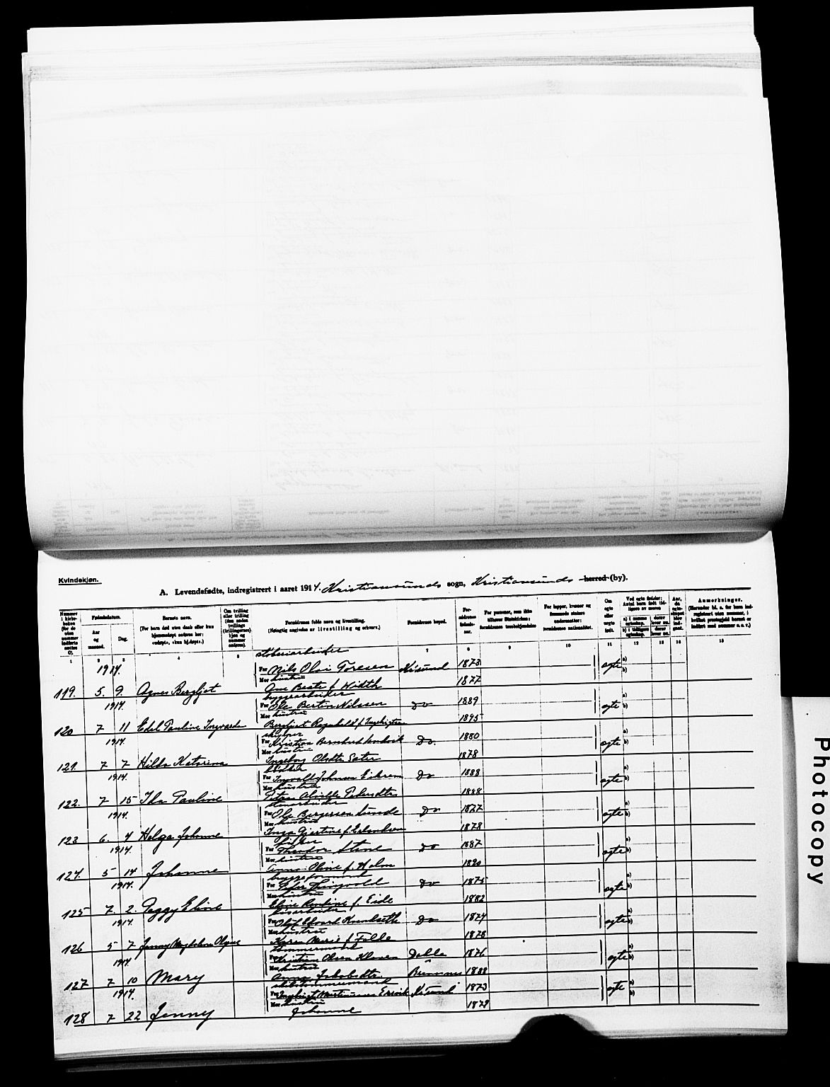 Ministerialprotokoller, klokkerbøker og fødselsregistre - Møre og Romsdal, AV/SAT-A-1454/572/L0861: Parish register (official) no. 572D05, 1913-1920