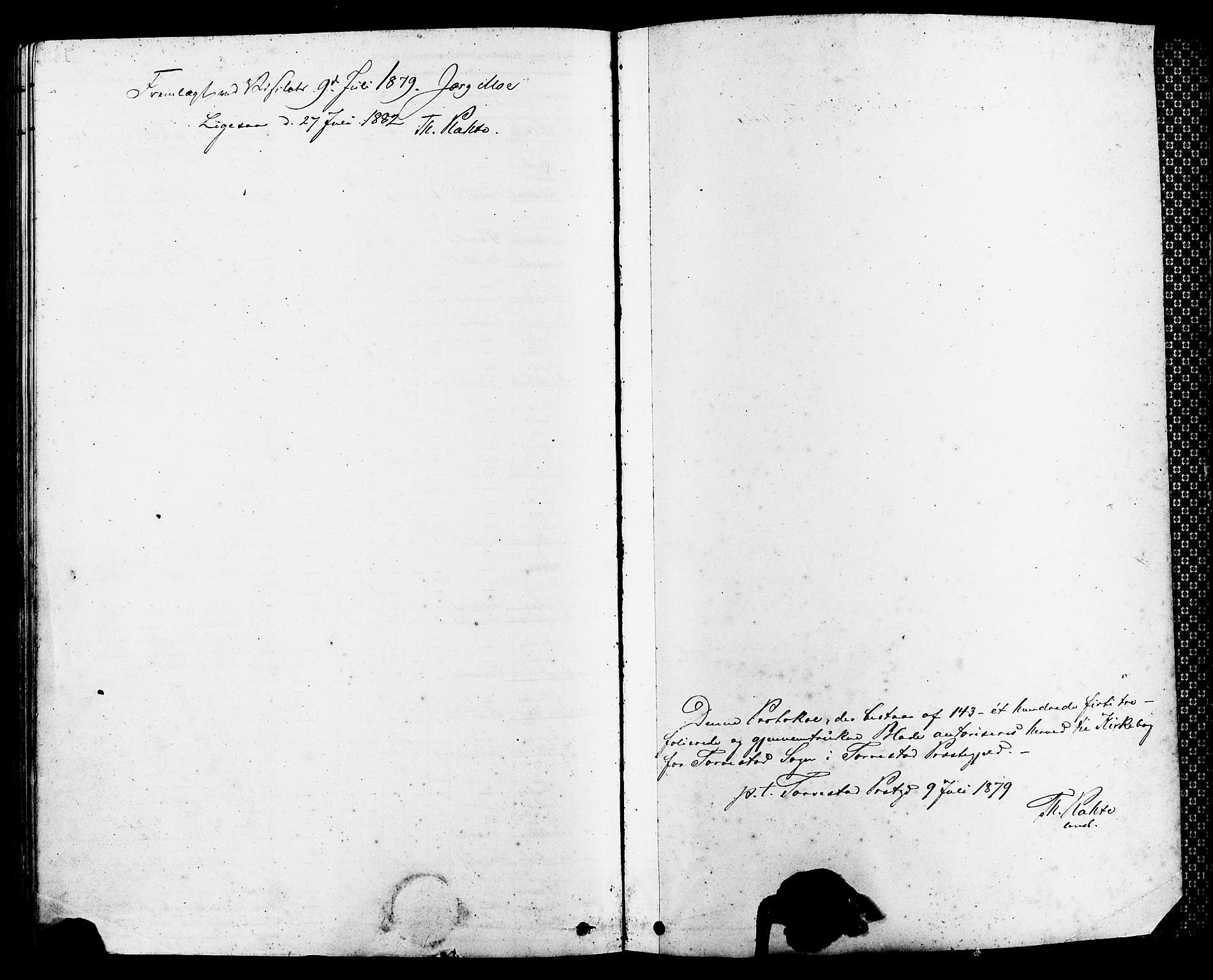 Torvastad sokneprestkontor, SAST/A -101857/H/Ha/Haa/L0014: Parish register (official) no. A 13, 1879-1888, p. 144