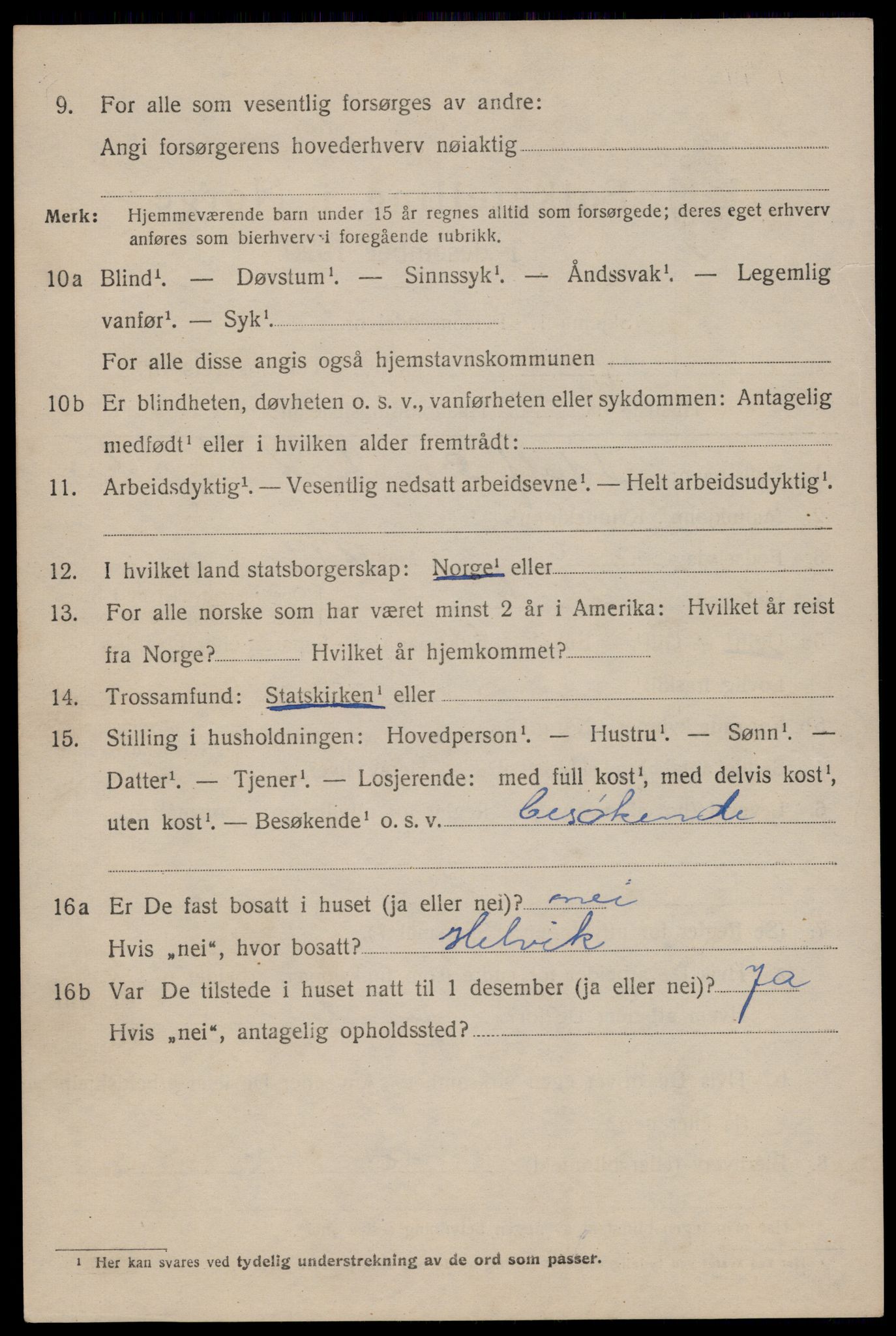 SAST, 1920 census for Stavanger, 1920, p. 74371