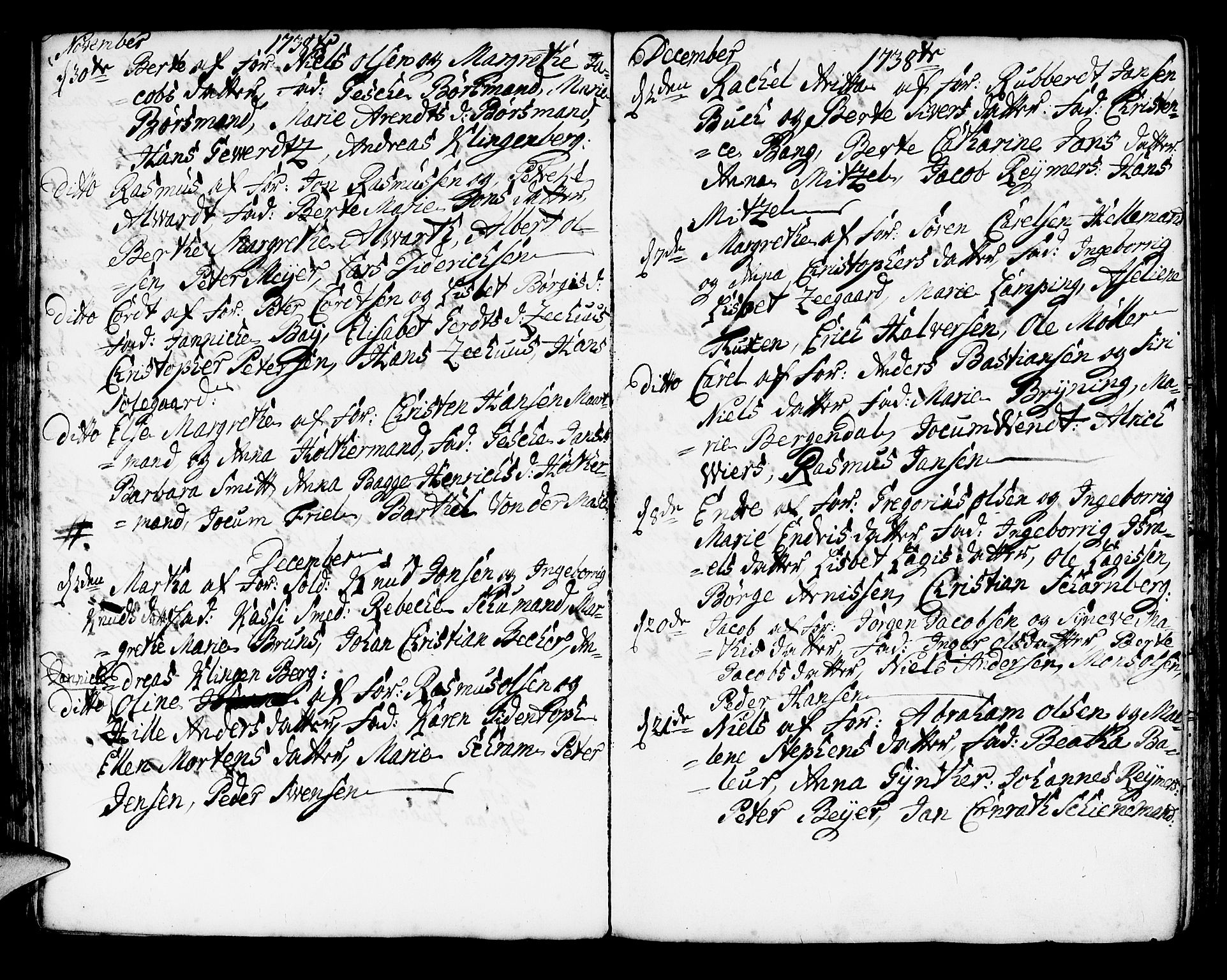 Korskirken sokneprestembete, AV/SAB-A-76101/H/Haa/L0004: Parish register (official) no. A 4, 1720-1750, p. 196