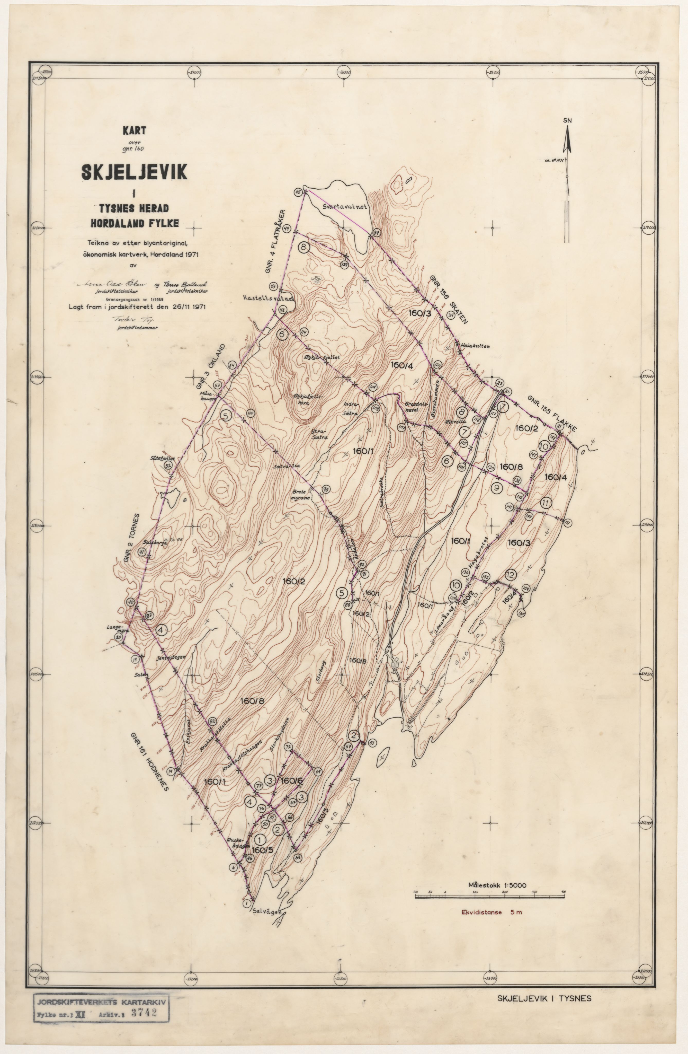 Jordskifteverkets kartarkiv, AV/RA-S-3929/T, 1859-1988, p. 4288